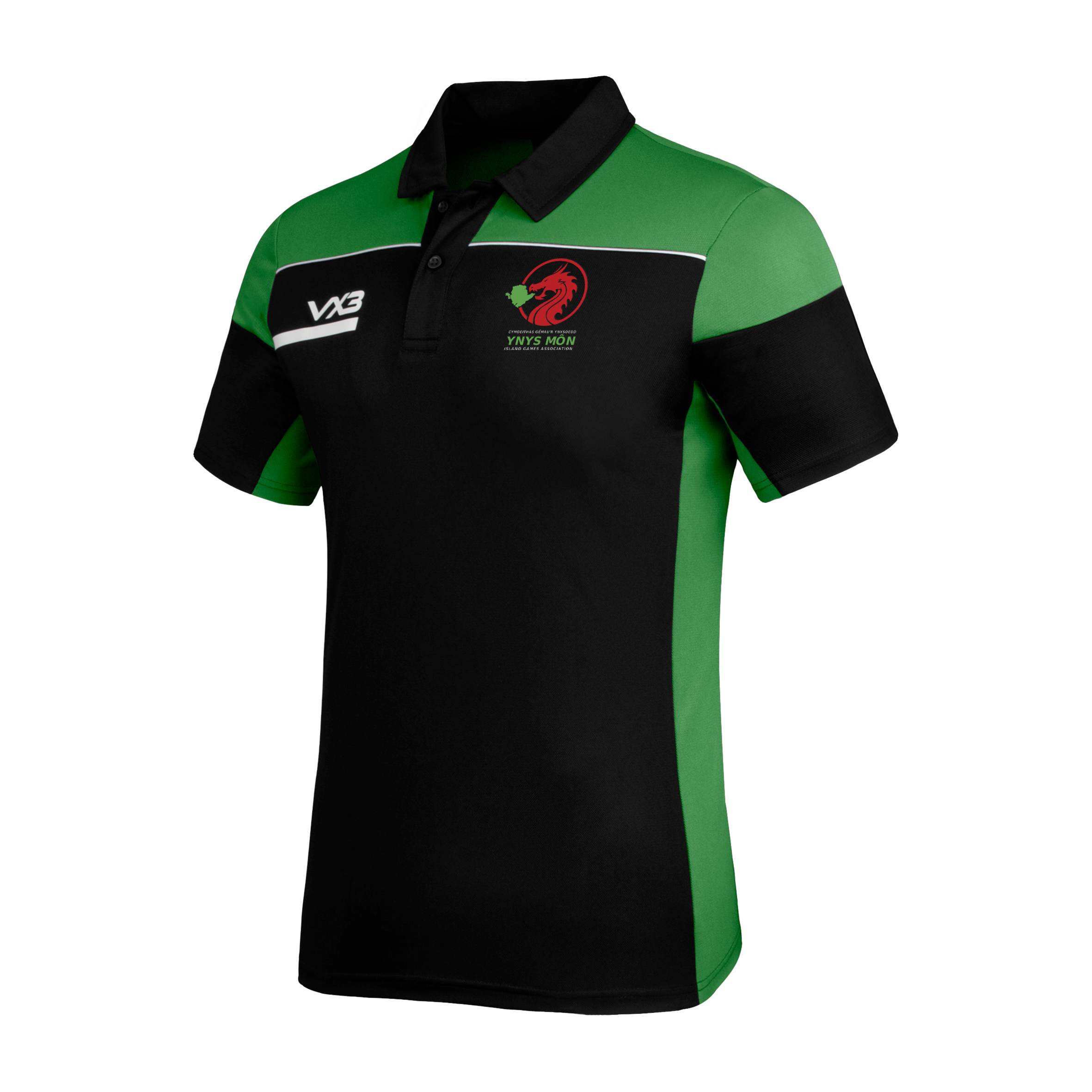 Ynys Mon Island Games Opus Polo - Black Emerald