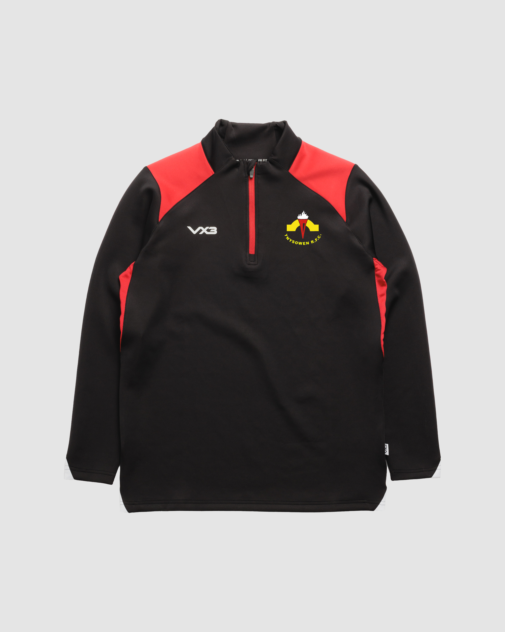 Ynysowen RFC Black Vertex Quarter Zip