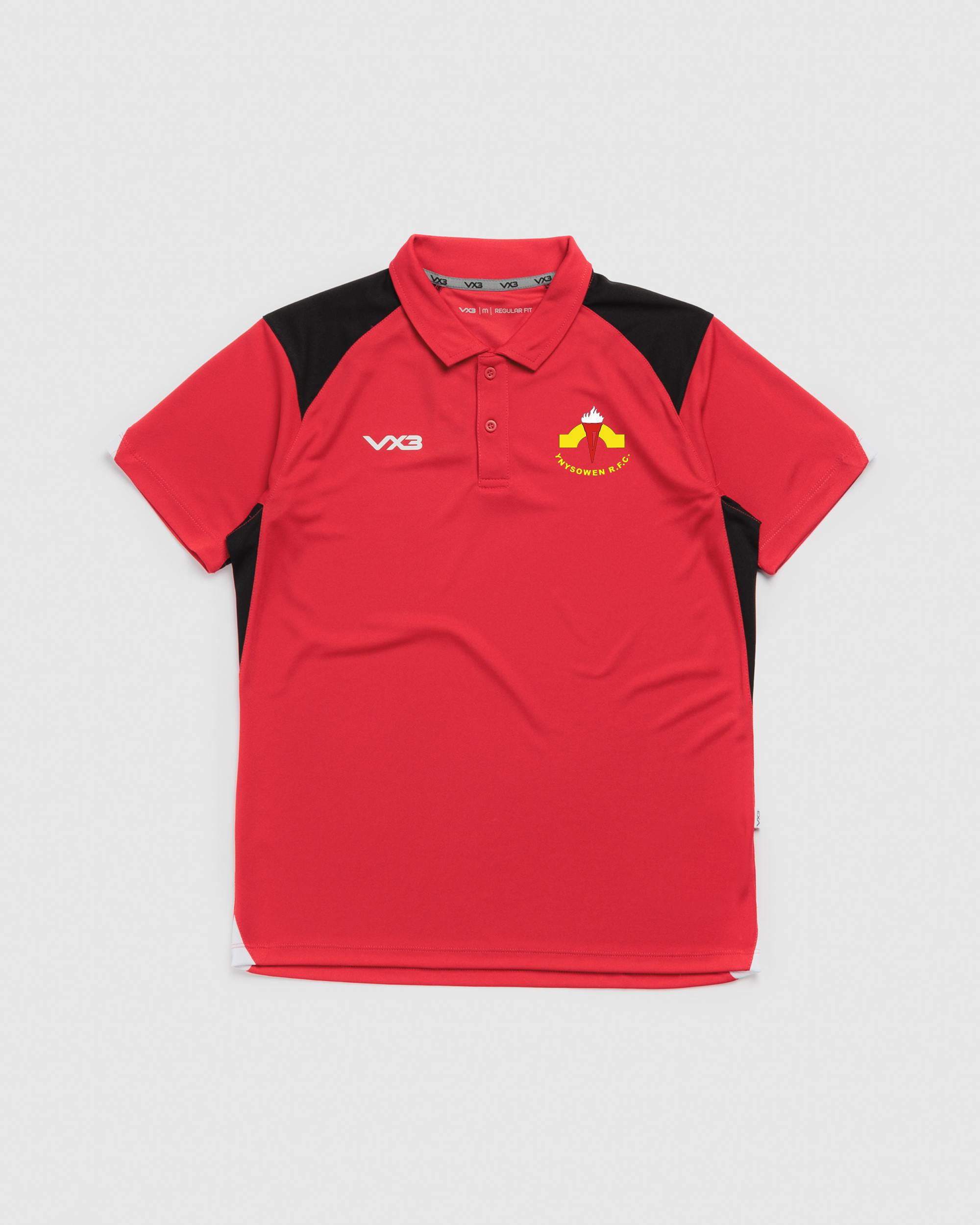 Ynysowen RFC Red Vertex Polo