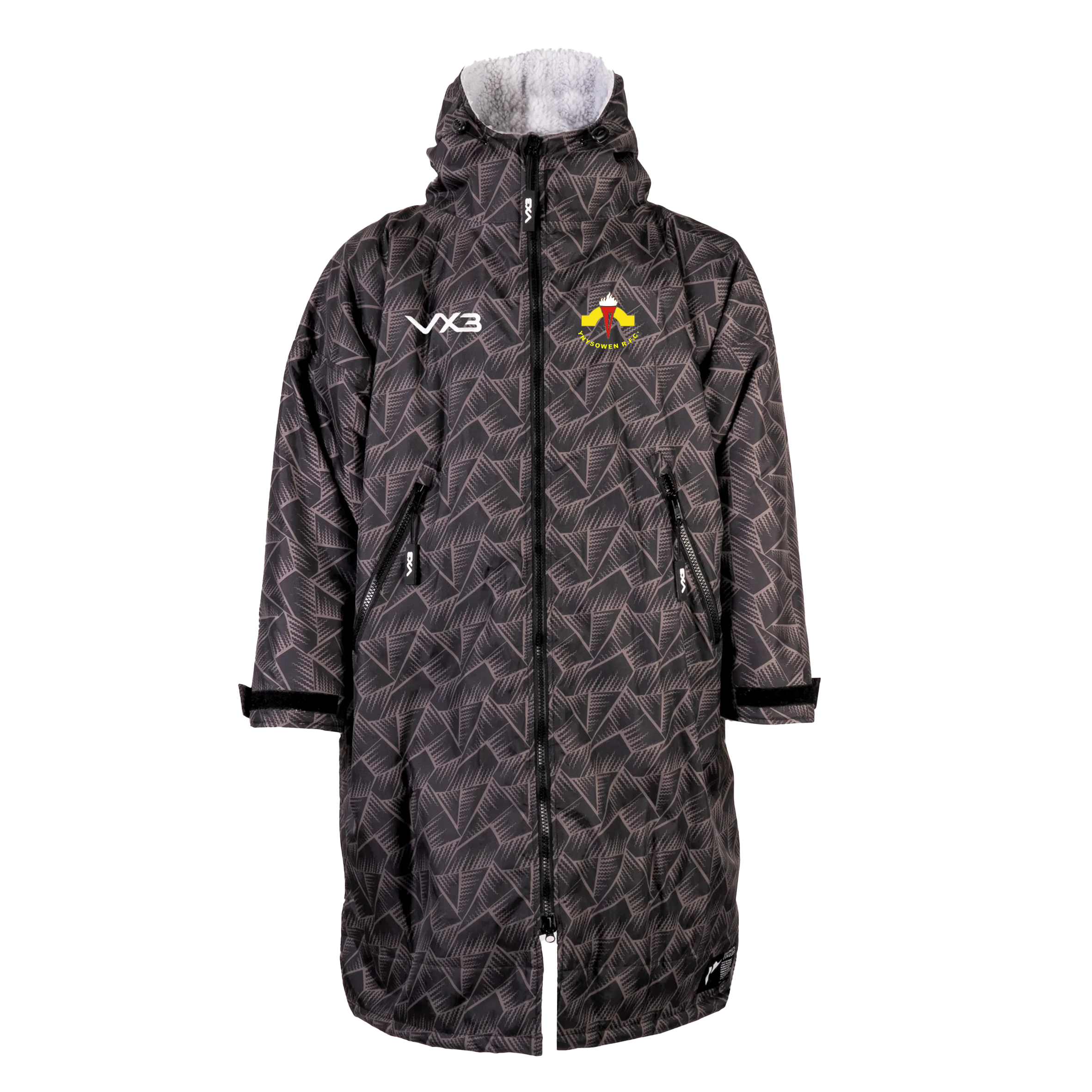 Ynysowen RFC Duro Elite Sports Robe Storm/Grey Kids