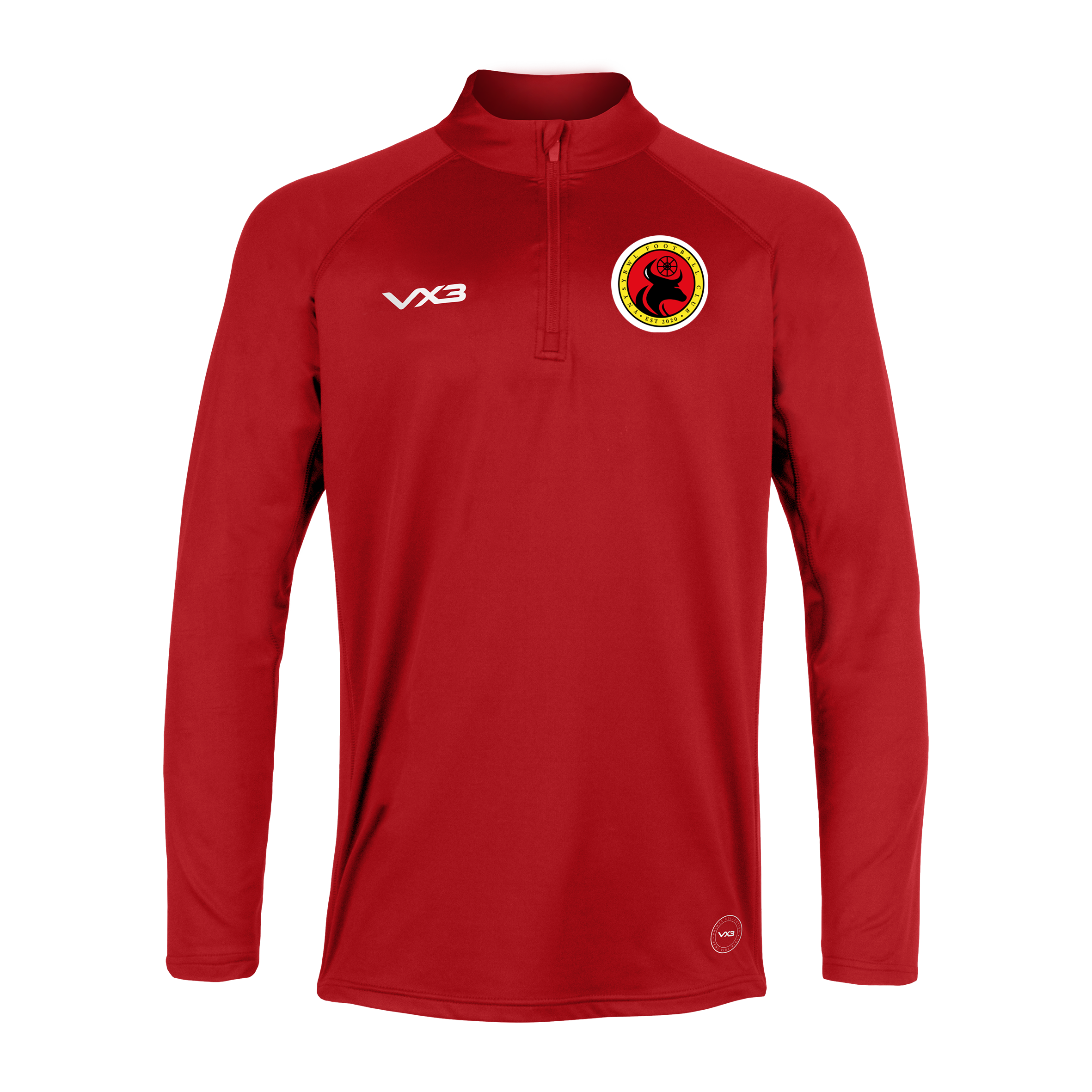 Ynysybwl FC Primus Youth Quarter Zip Red
