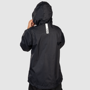 Fortis Youth Full Zip Rain Jacket Black/White