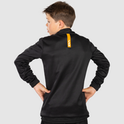 Fortis Youth Quarter Zip Sweat Black/Amber