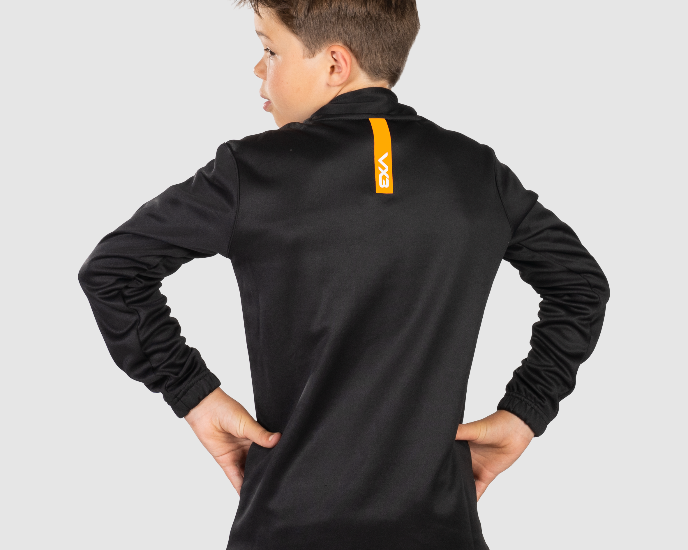 YouthFortis1_4ZipBlackAmberBack.png