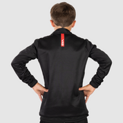 Fortis Youth Quarter Zip Sweat Black/Red