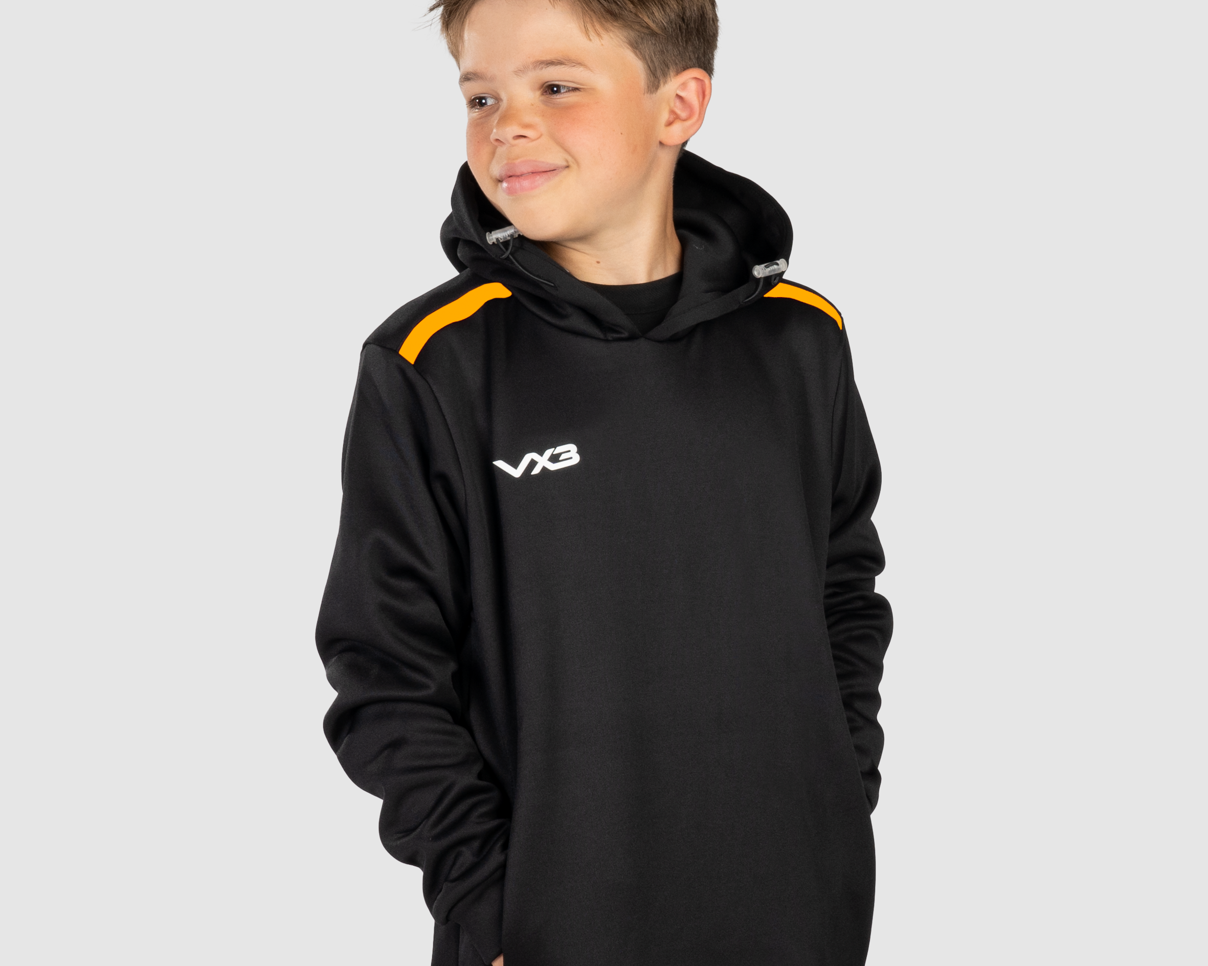 YouthFortisHoodieBlackAmberFront.png