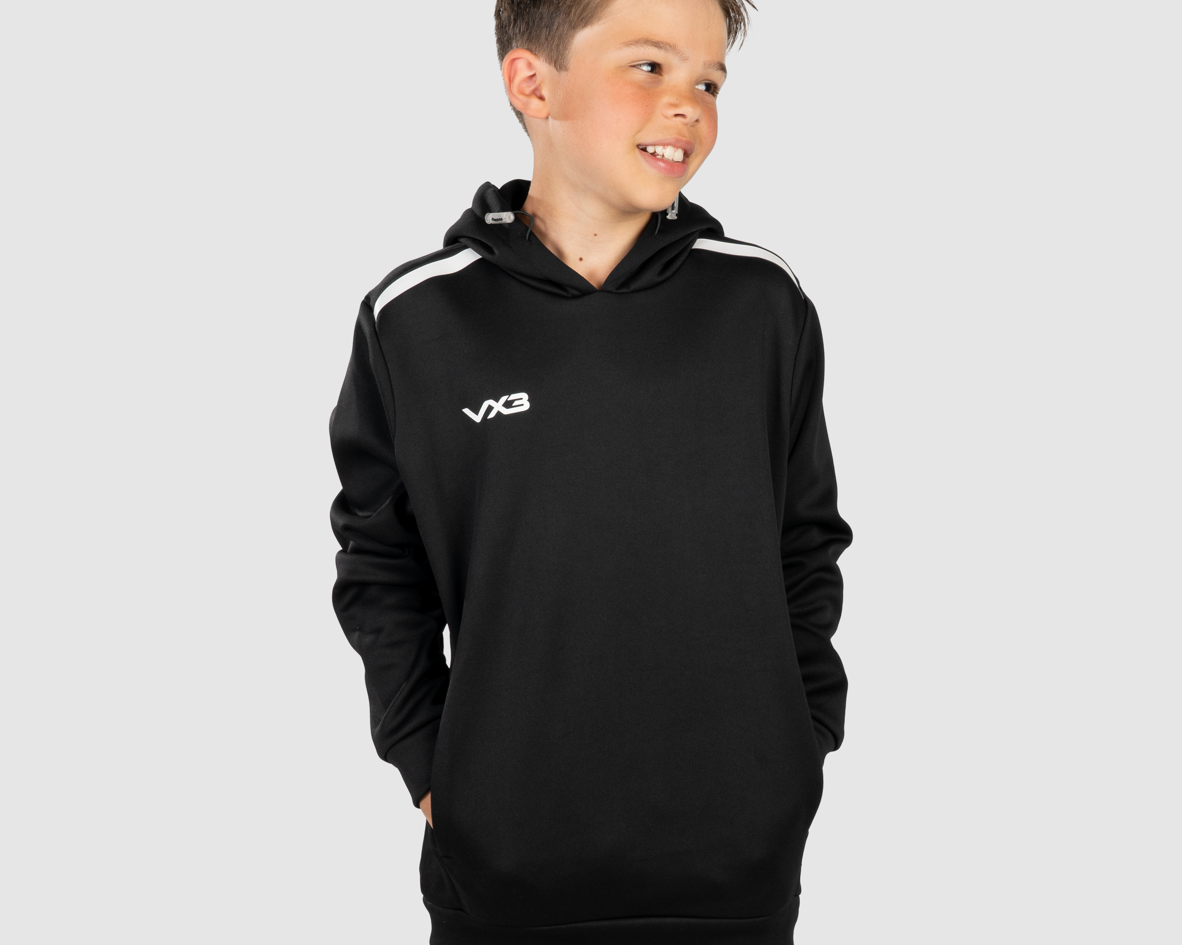 YouthFortisHoodieBlackWhiteFront.png