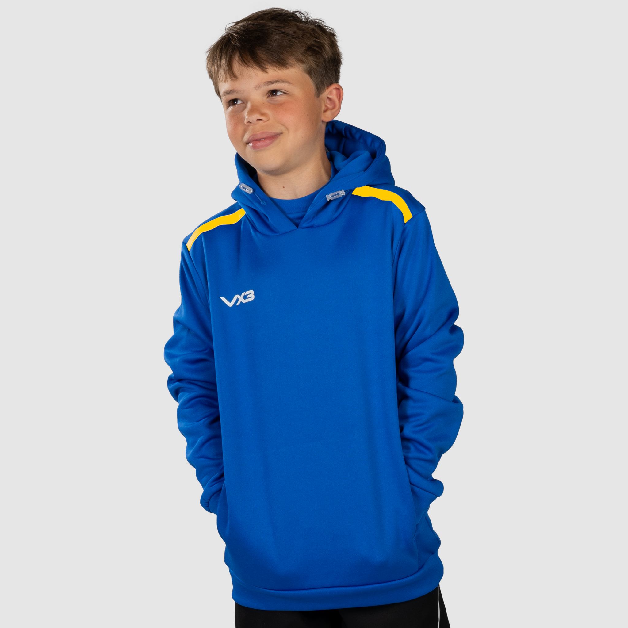 Fortis Youth Hoodie Royal/Yellow