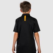 Fortis Youth Polo Black/Amber