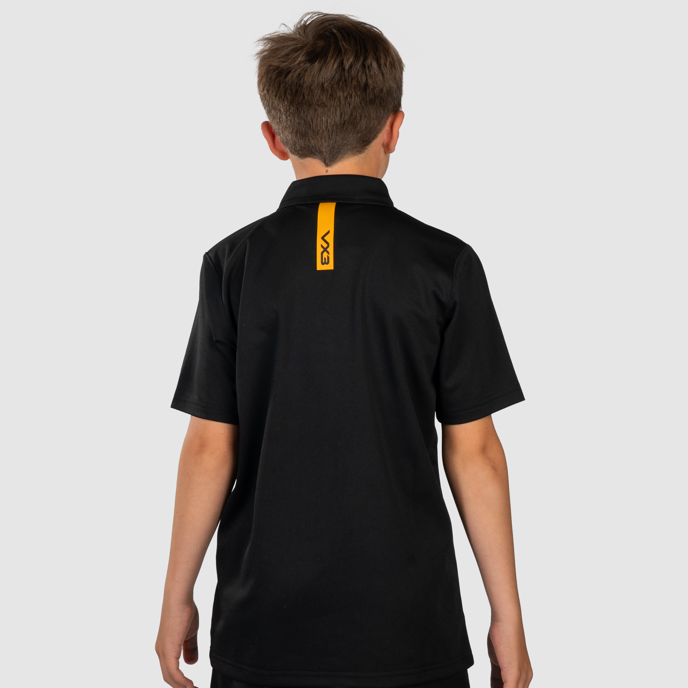 Fortis Youth Polo Black/Amber