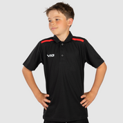 Fortis Youth Polo Black/Red