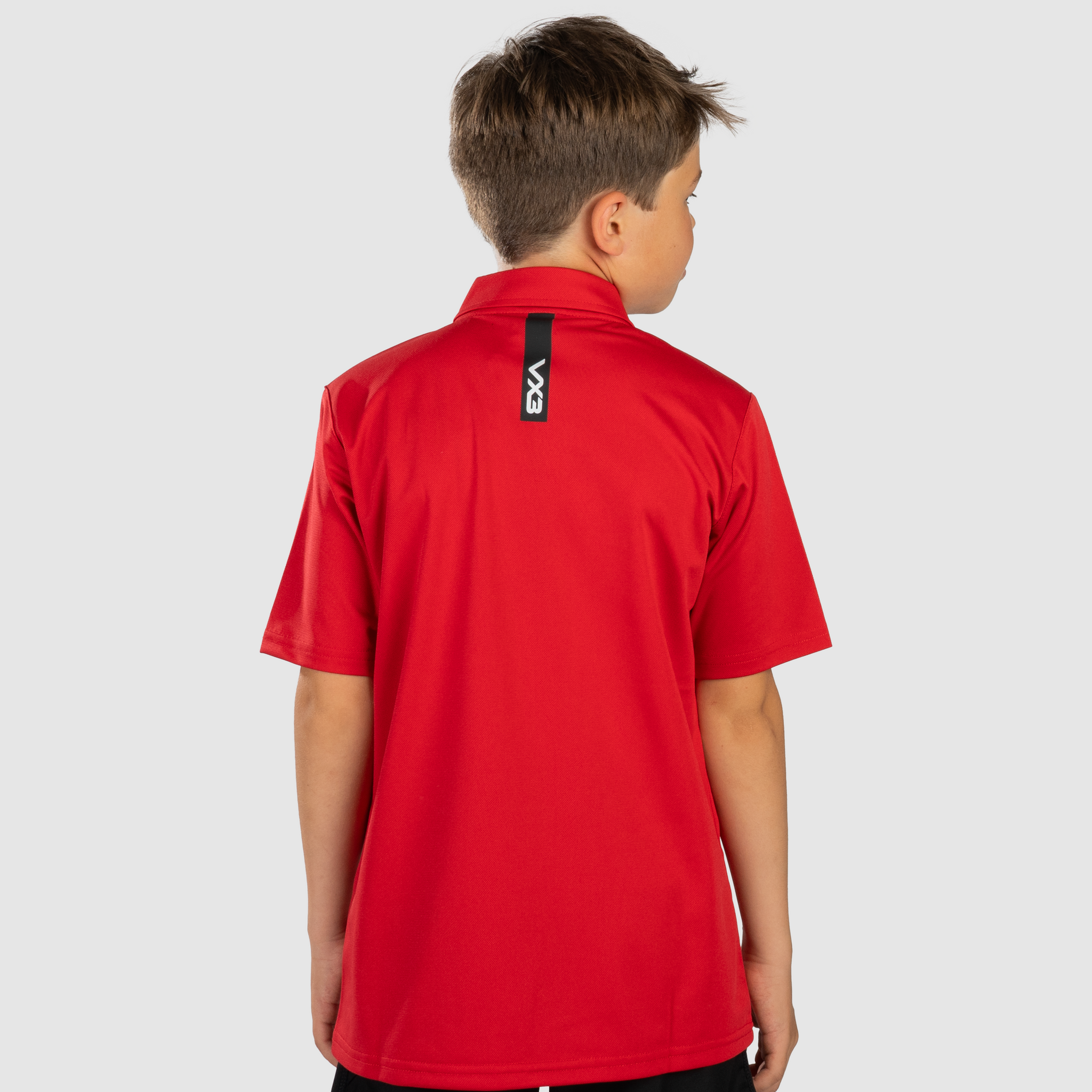 Fortis Youth Polo Red/Black