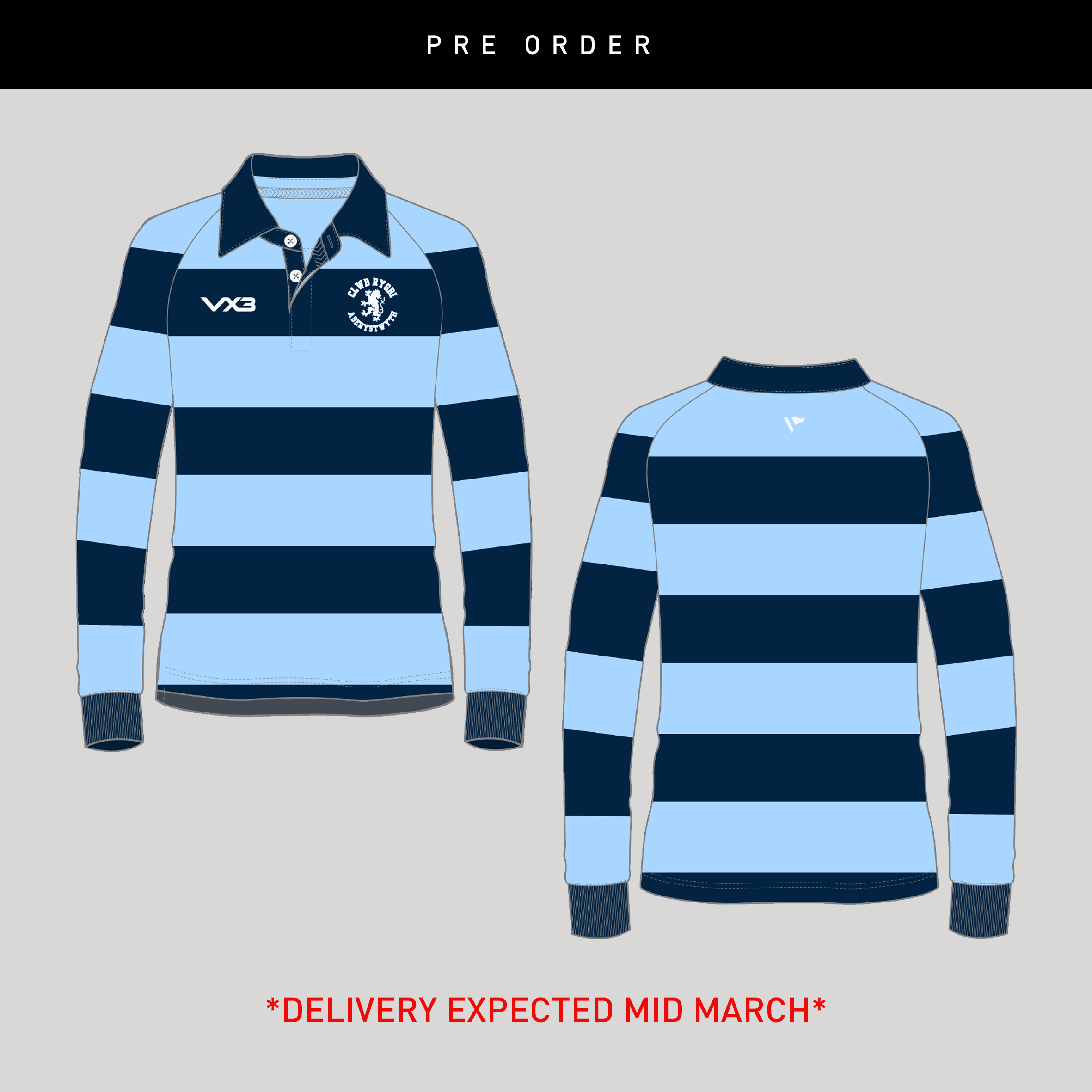 Aberystwyth RFC LS Heritage Jersey 2.0