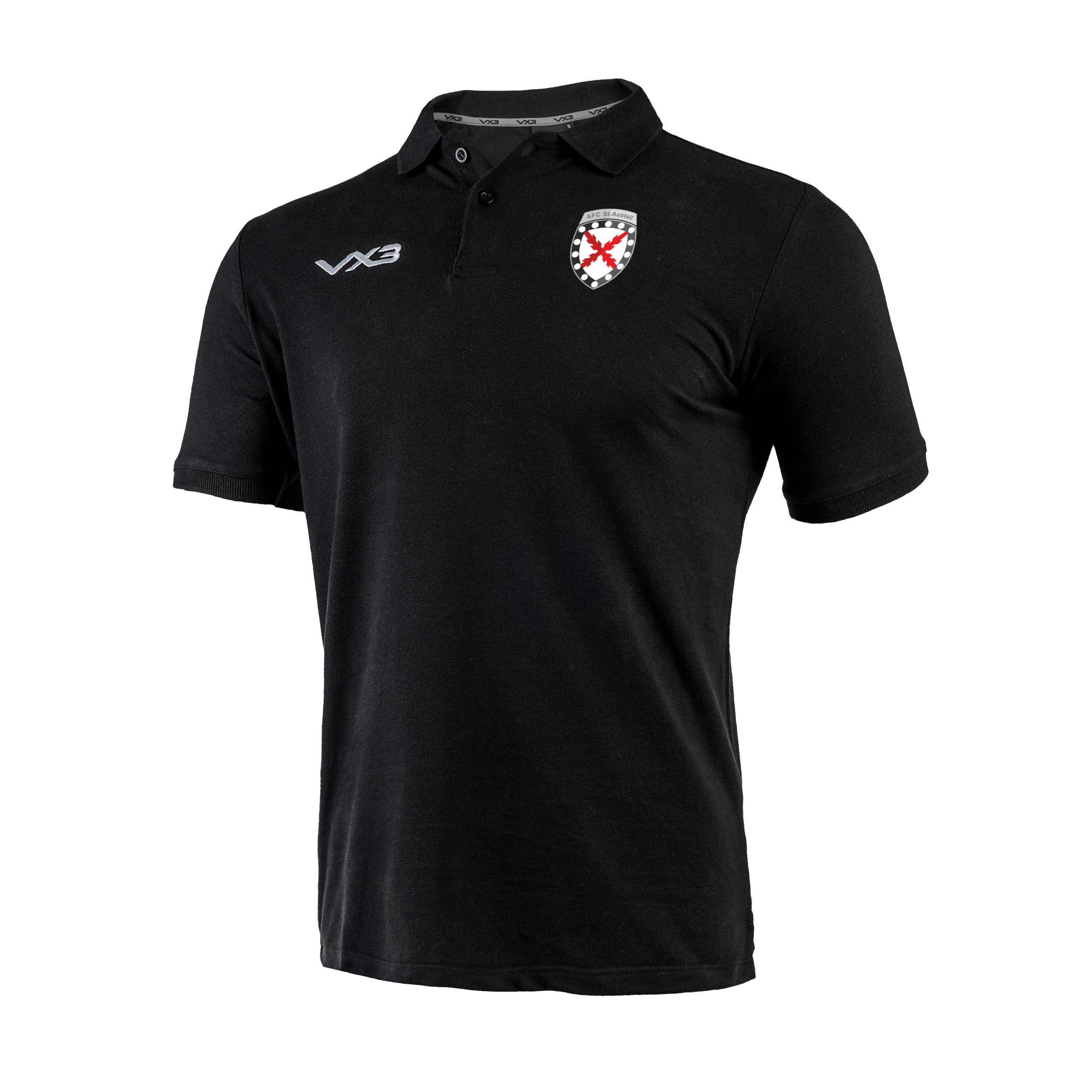 AFC St Austell Black Primus Polo Shirt