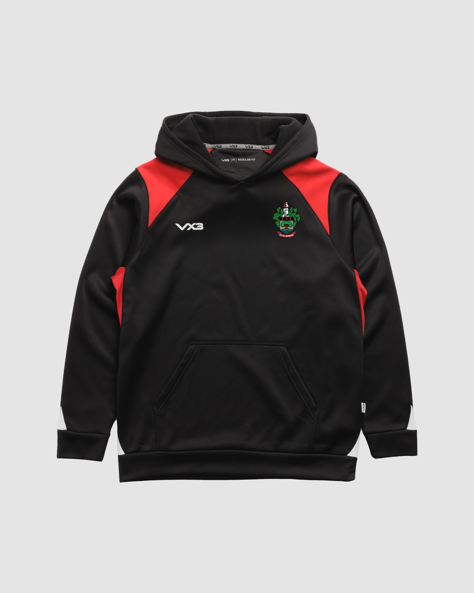 Alton Rugby Club Vertex Hoodie -Black/Red/White