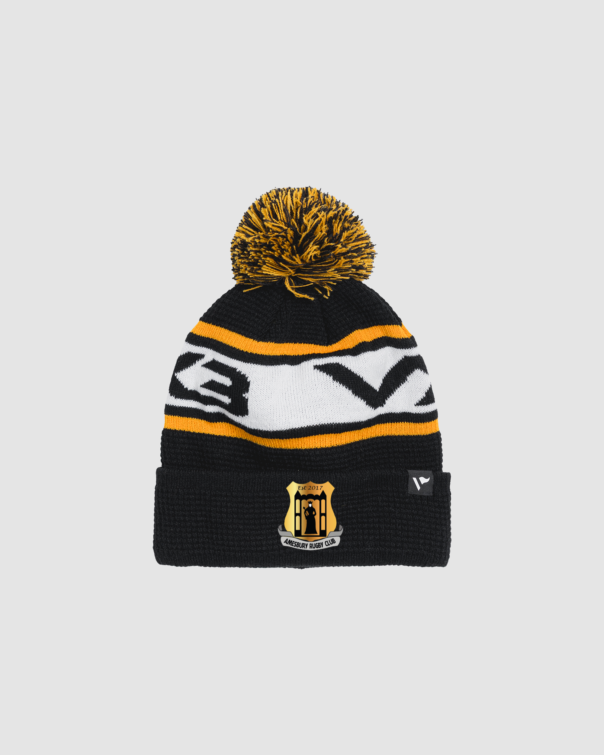 Amesbury RFC Waffle Knit Bobble Hat -