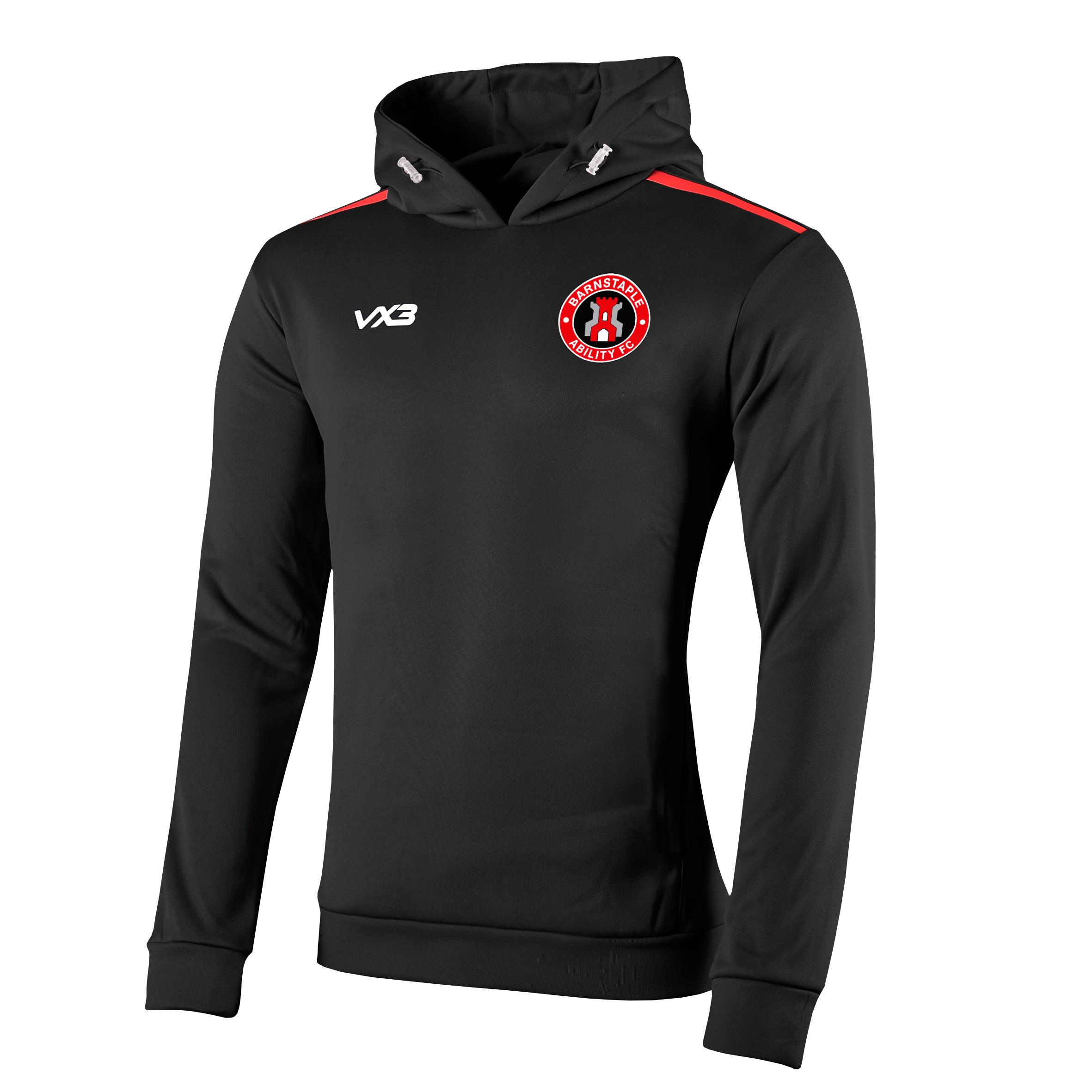 Barnstaple Ability FC Black Fortis Hoodie