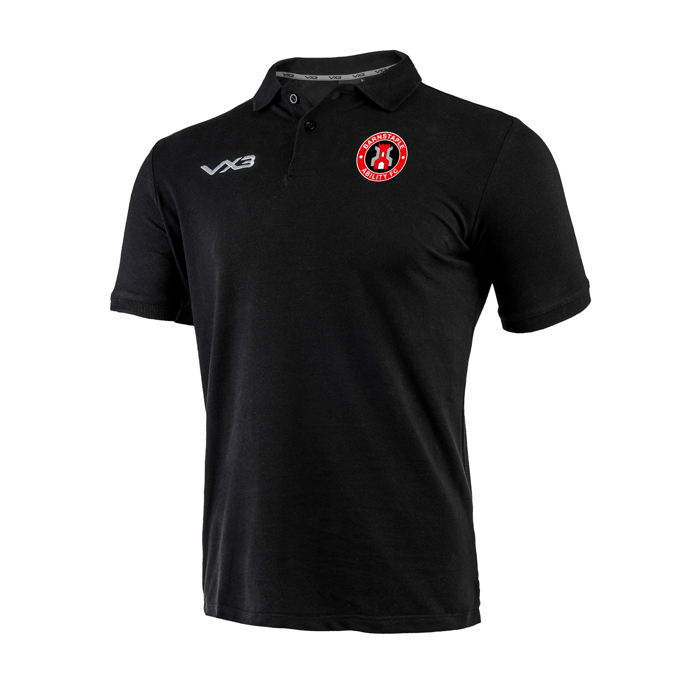 Barnstaple Ability FC Black Primus Polo Shirt
