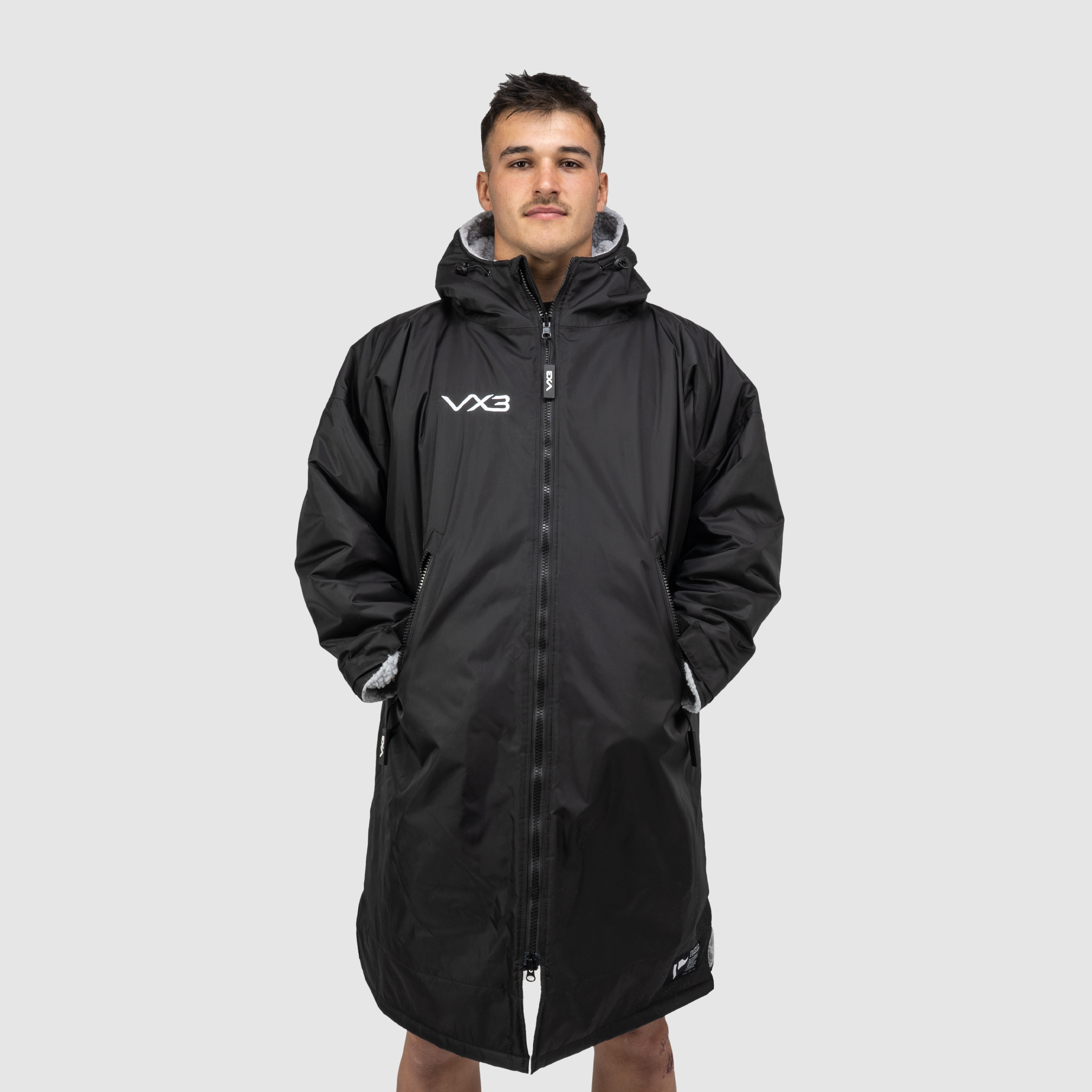 Duro Elite Sports Robe Black/Grey