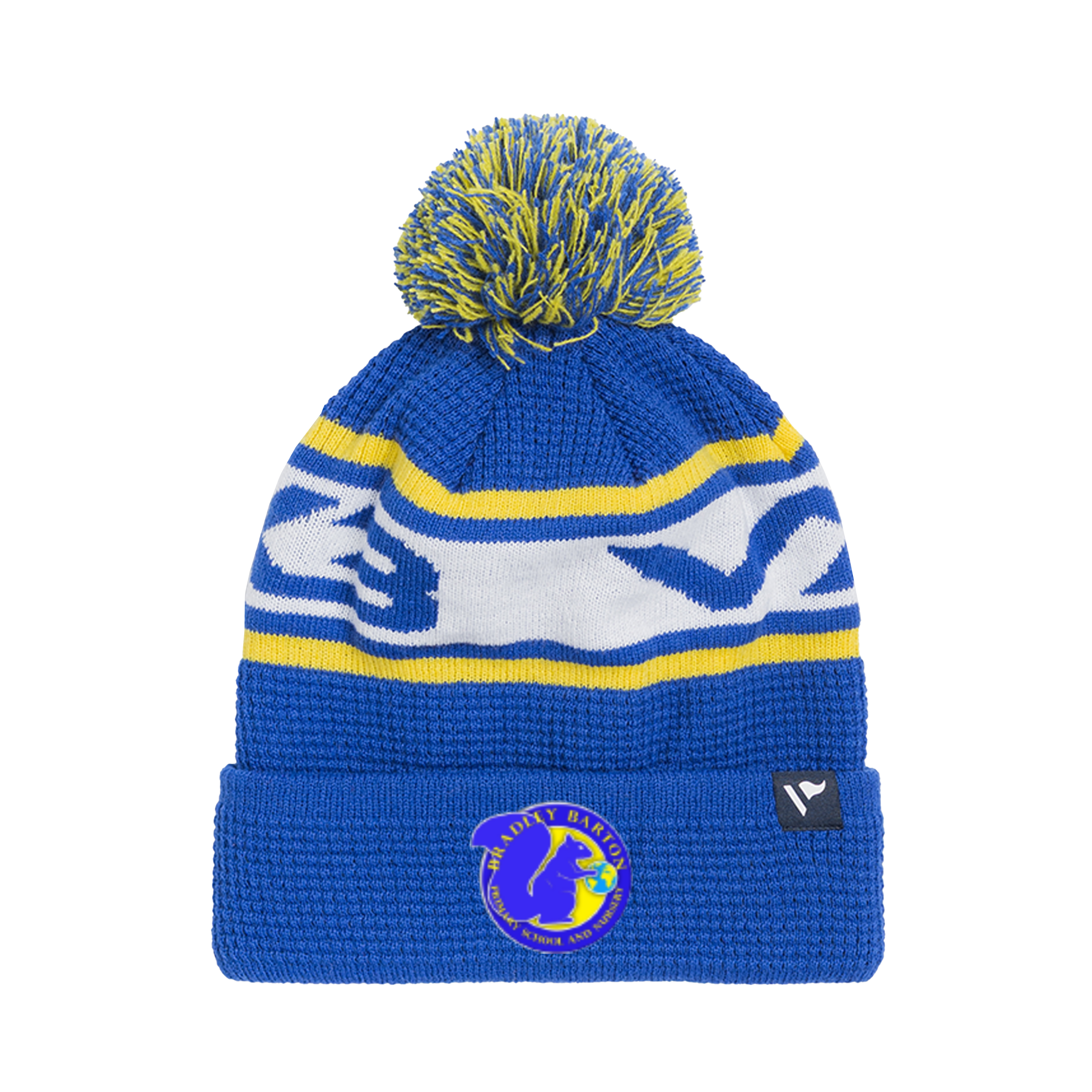 Bradley Barton Primary School Waffle Knit Bobble Hat -