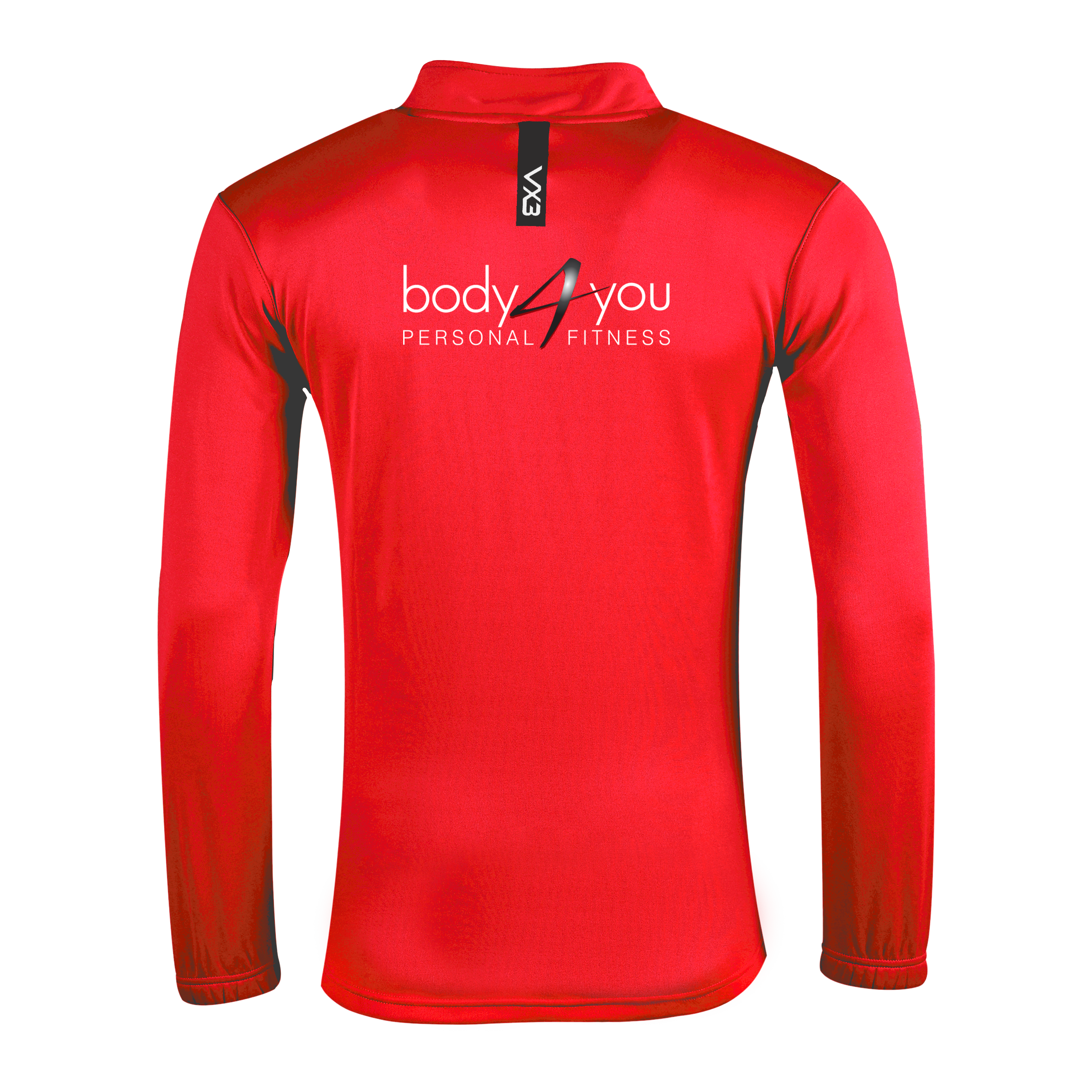 Body4You Red Fortis Youth Quarter Zip Sweat