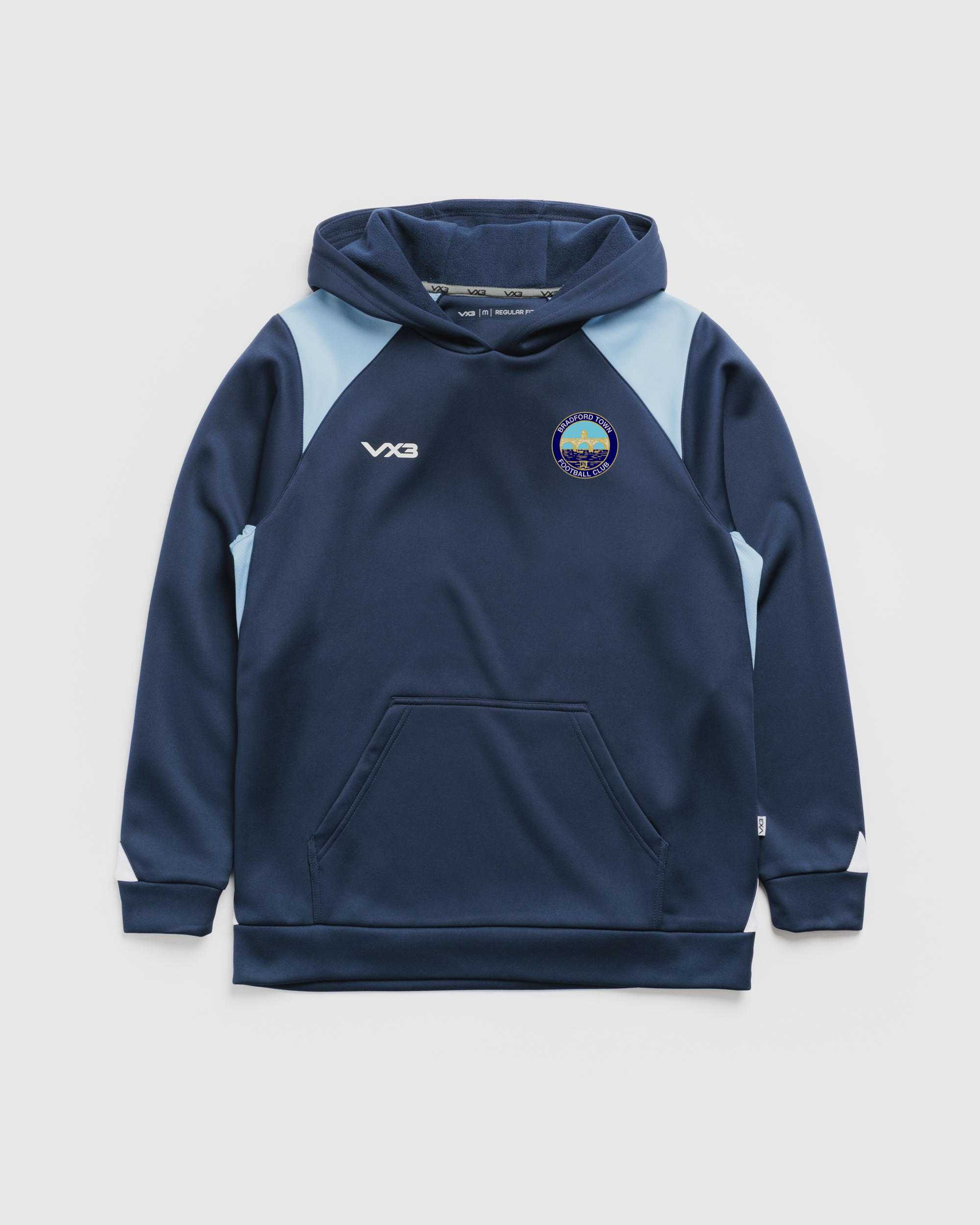 Bradford Town FC Vertex Hoodie -Navy/Sky/White