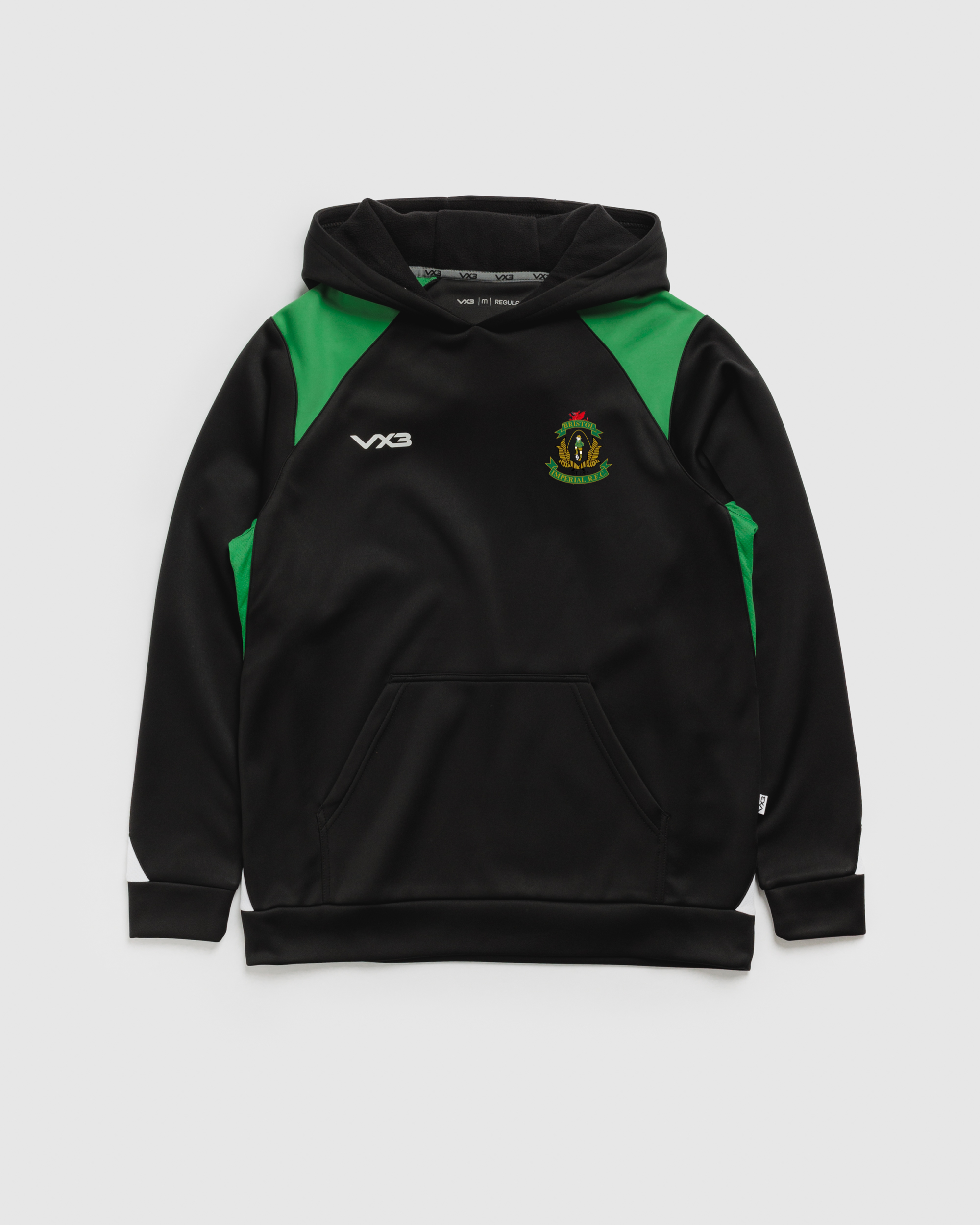 Bristol Imperial RFC Vertex Hoodie -Black/Emerald/White