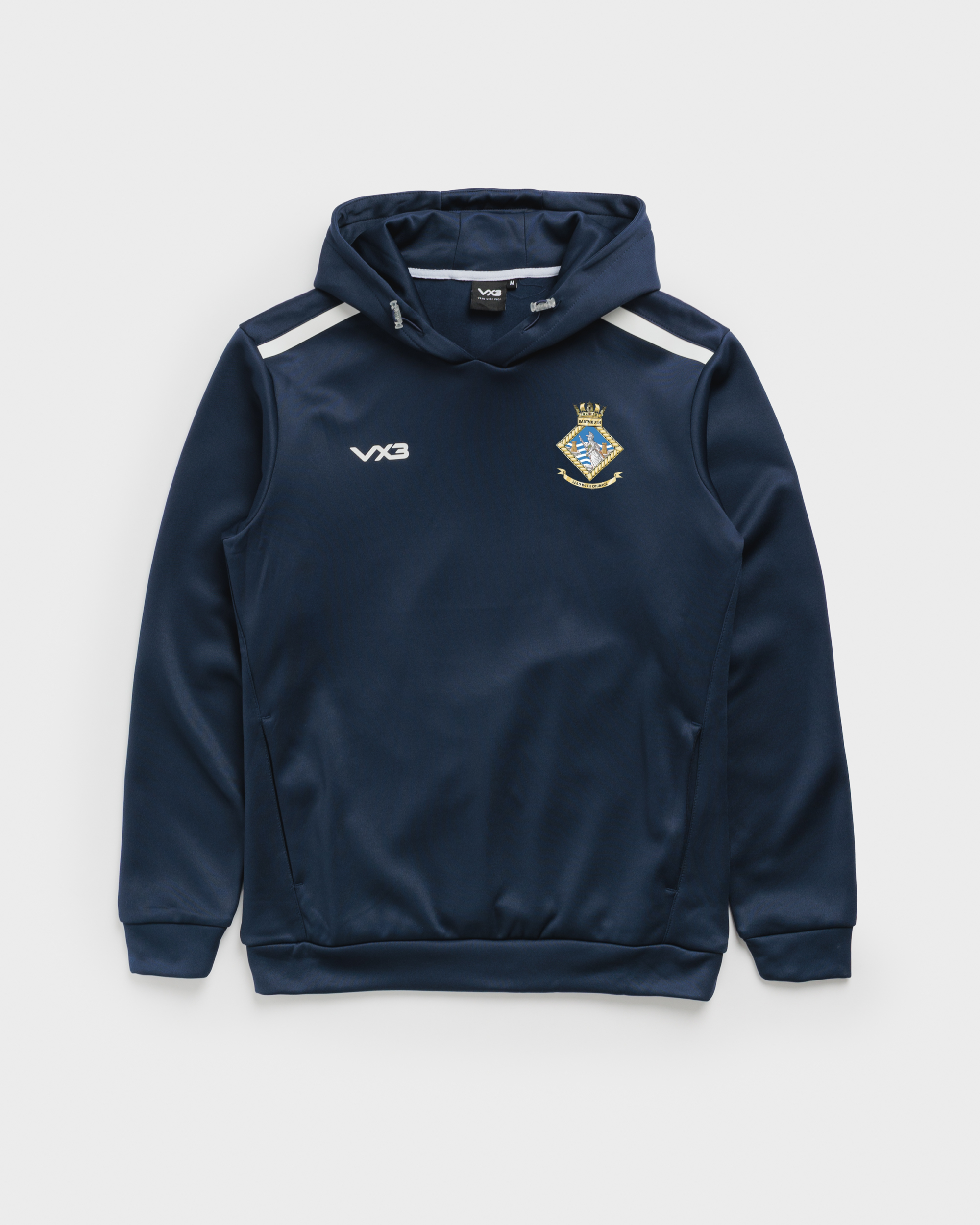 Britannia Royal Naval College Fortis Hoodie - Navy/White