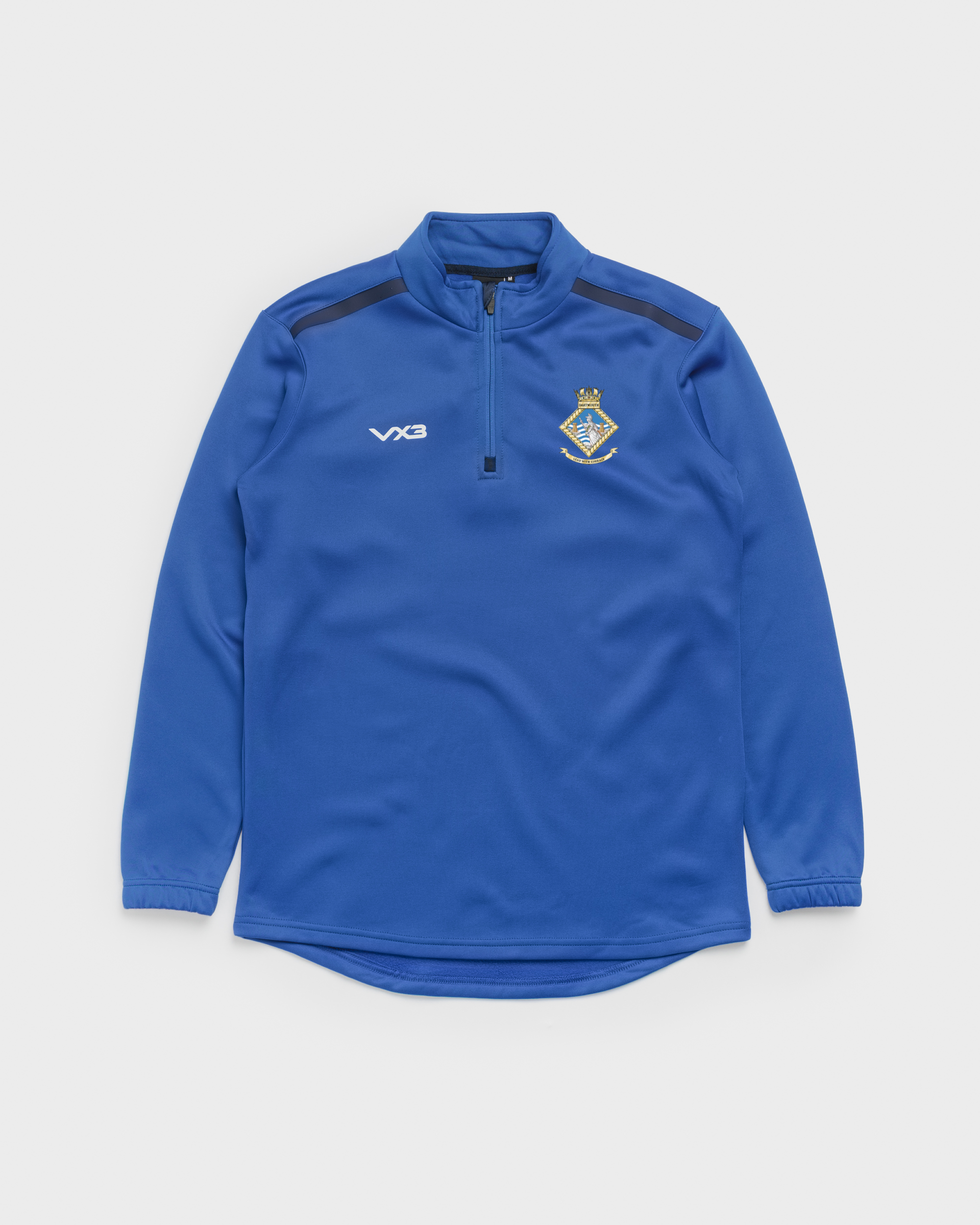 Britannia Royal Naval College Fortis Quarter Zip Sweat - Royal/Navy
