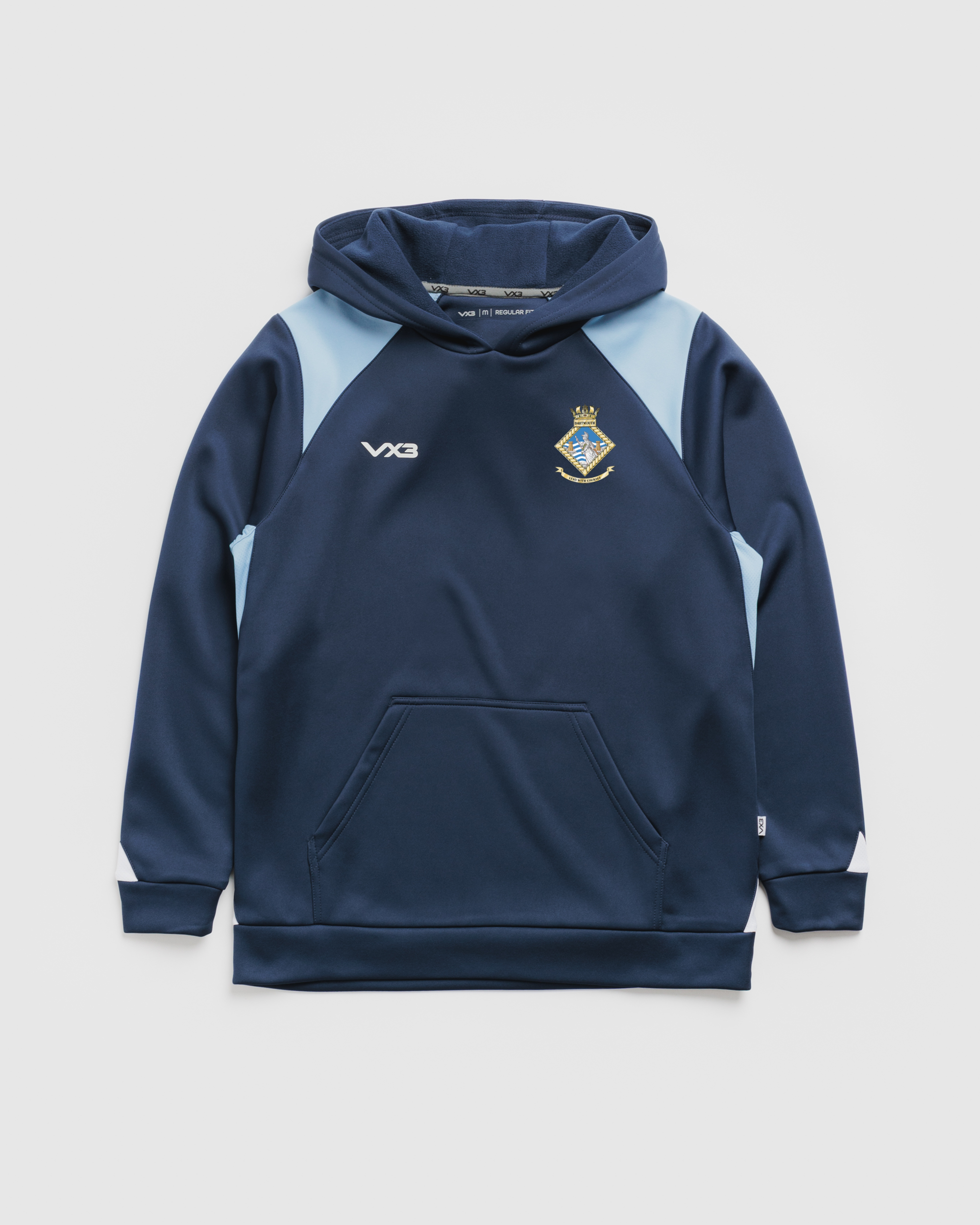 Britannia Royal Naval College Vertex Hoodie -Navy/Sky/White