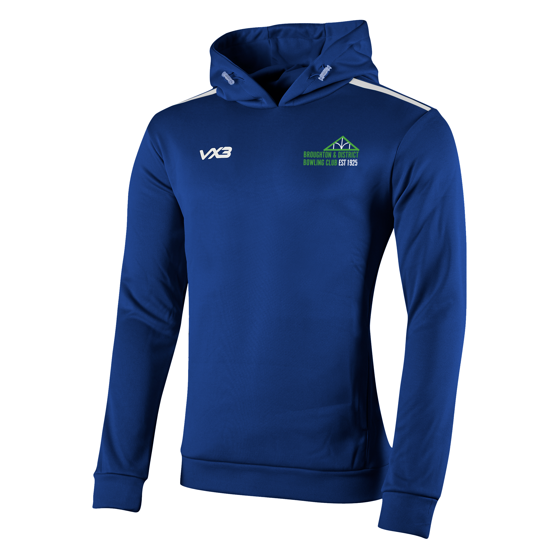 Broughton & District Bowling Club Fortis Hoodie Navy/White