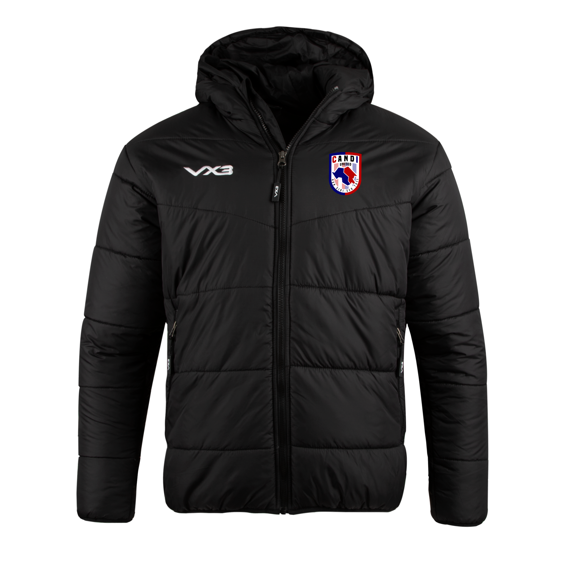 Camden & Islington United FC Lorica Quilted Jacket Youth Black