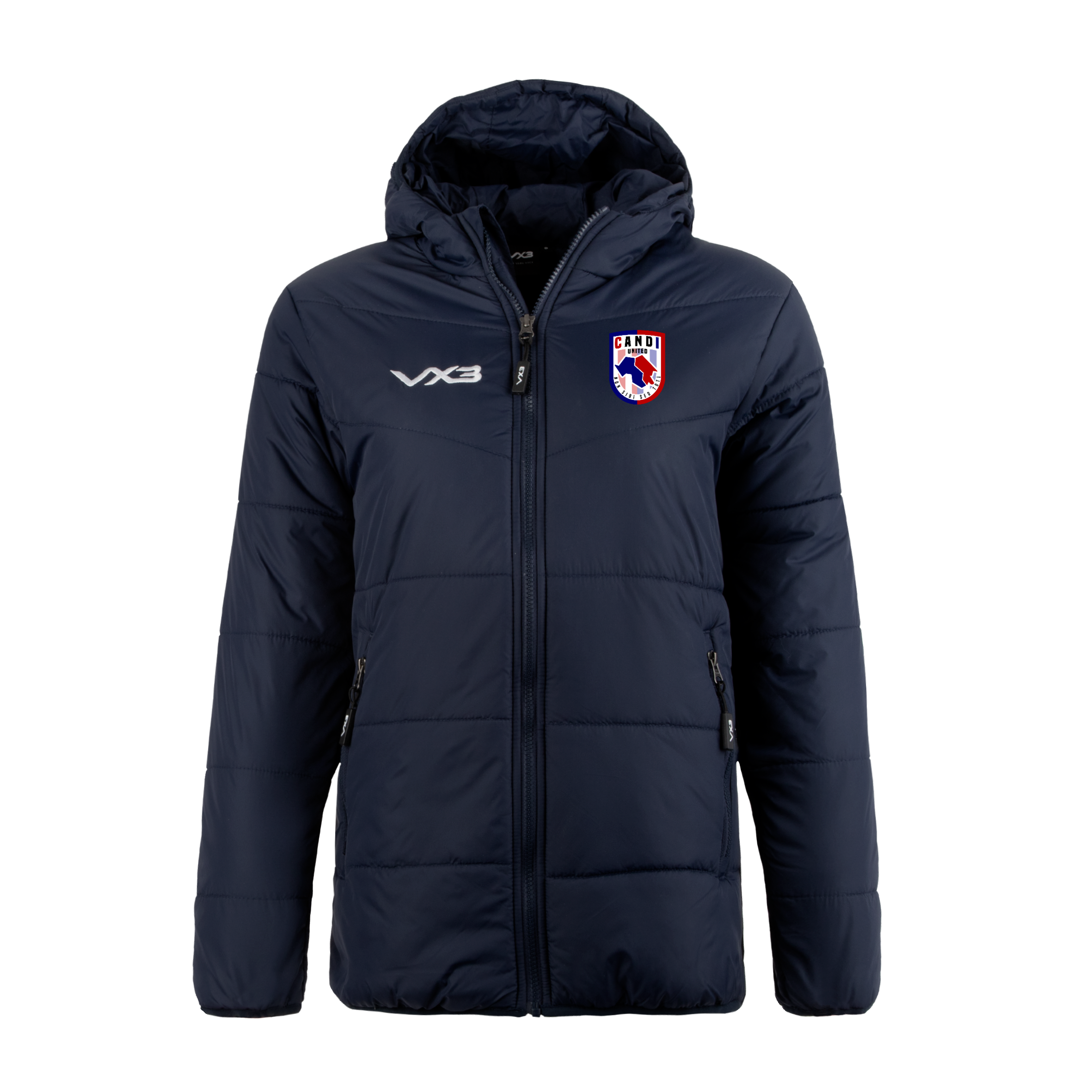 Camden & Islington United FC Lorica Quilted Jacket Ladies Navy