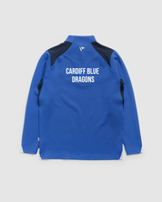 Cardiff Blue Dragons RL Vertex Quarter Zip -Royal/Navy/White