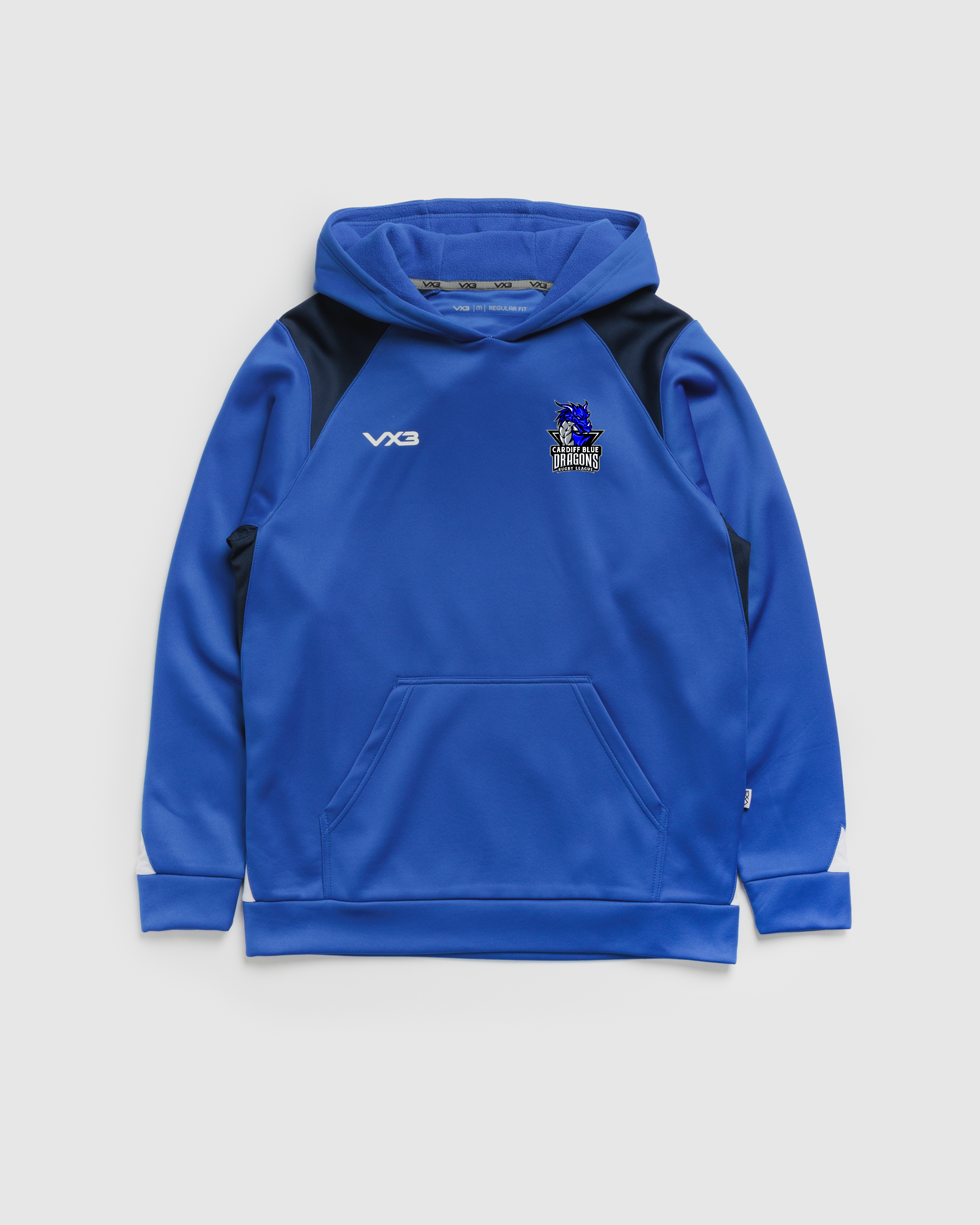 Cardiff Blue Dragons RL Vertex Hoodie -Royal/Navy/White