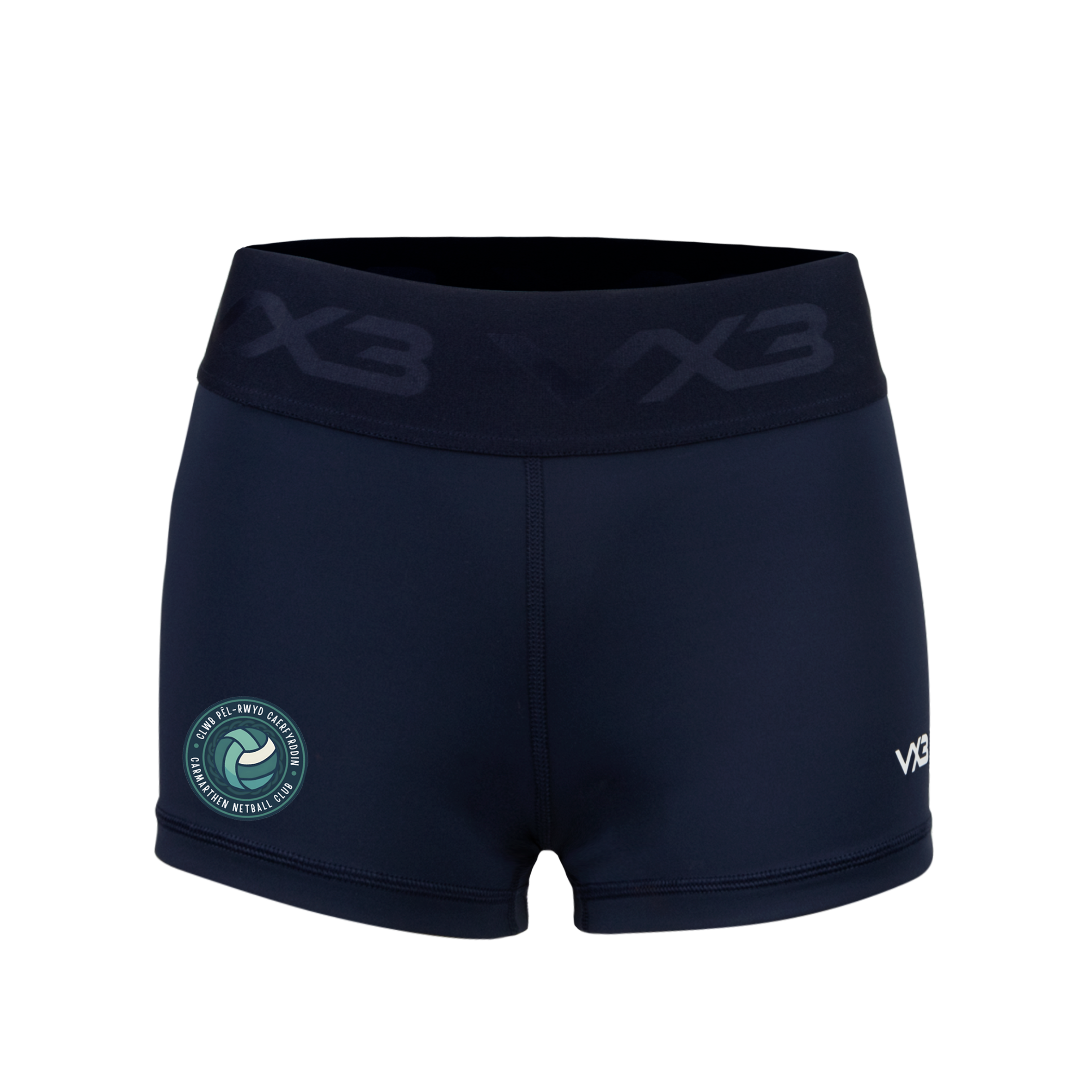 Carmarthen Netball Club Booty Shorts Navy Youth