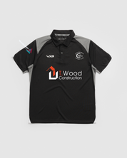 Clayton West Cricket Vertex Polo -Black/Grey/White