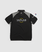 Clayton West Cricket Vertex Polo -Black/Grey/White
