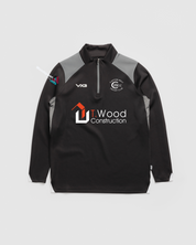 Clayton West Cricket Vertex Quarter Zip -Black/Grey/White