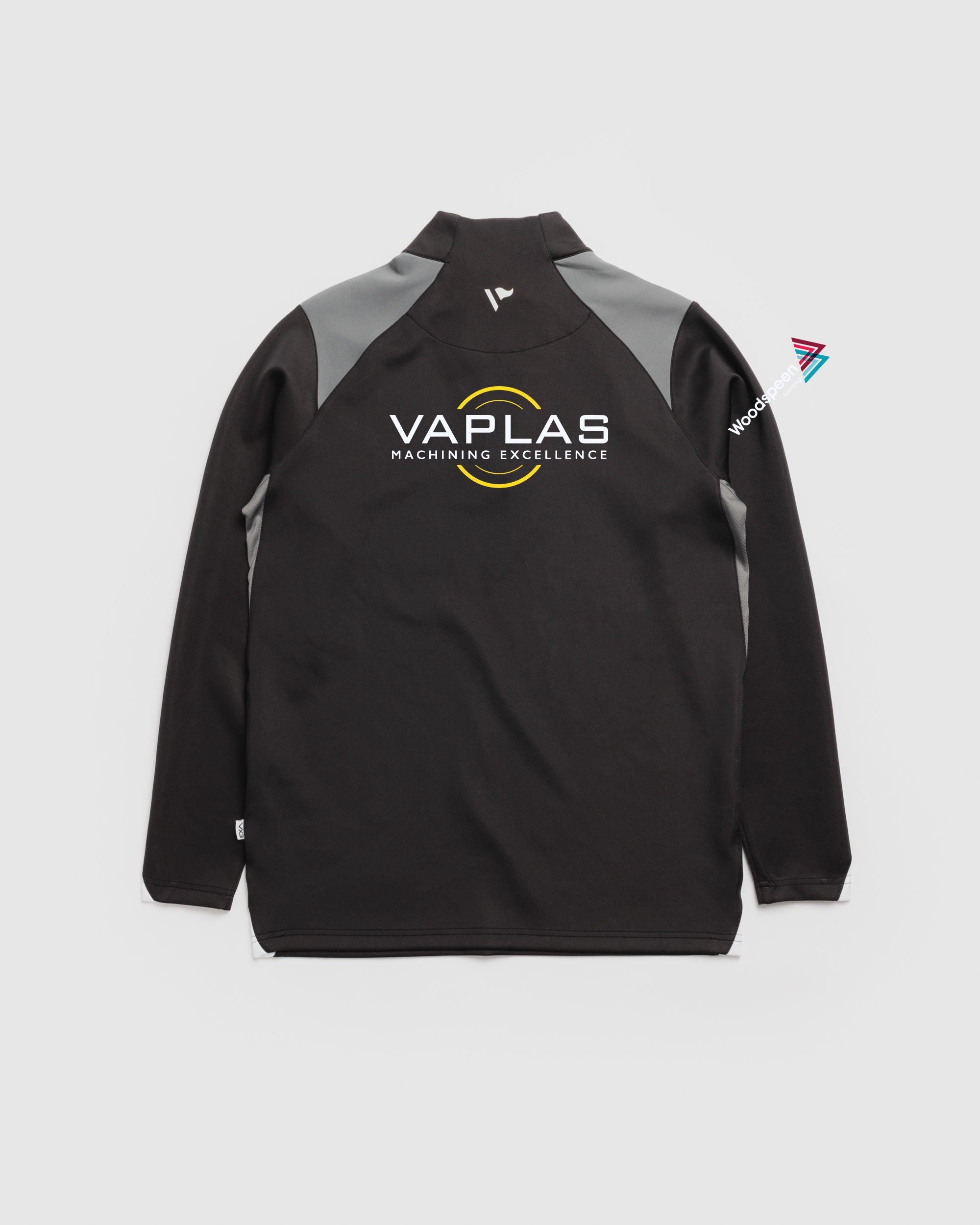 Clayton West Cricket Vertex Quarter Zip -Black/Grey/White