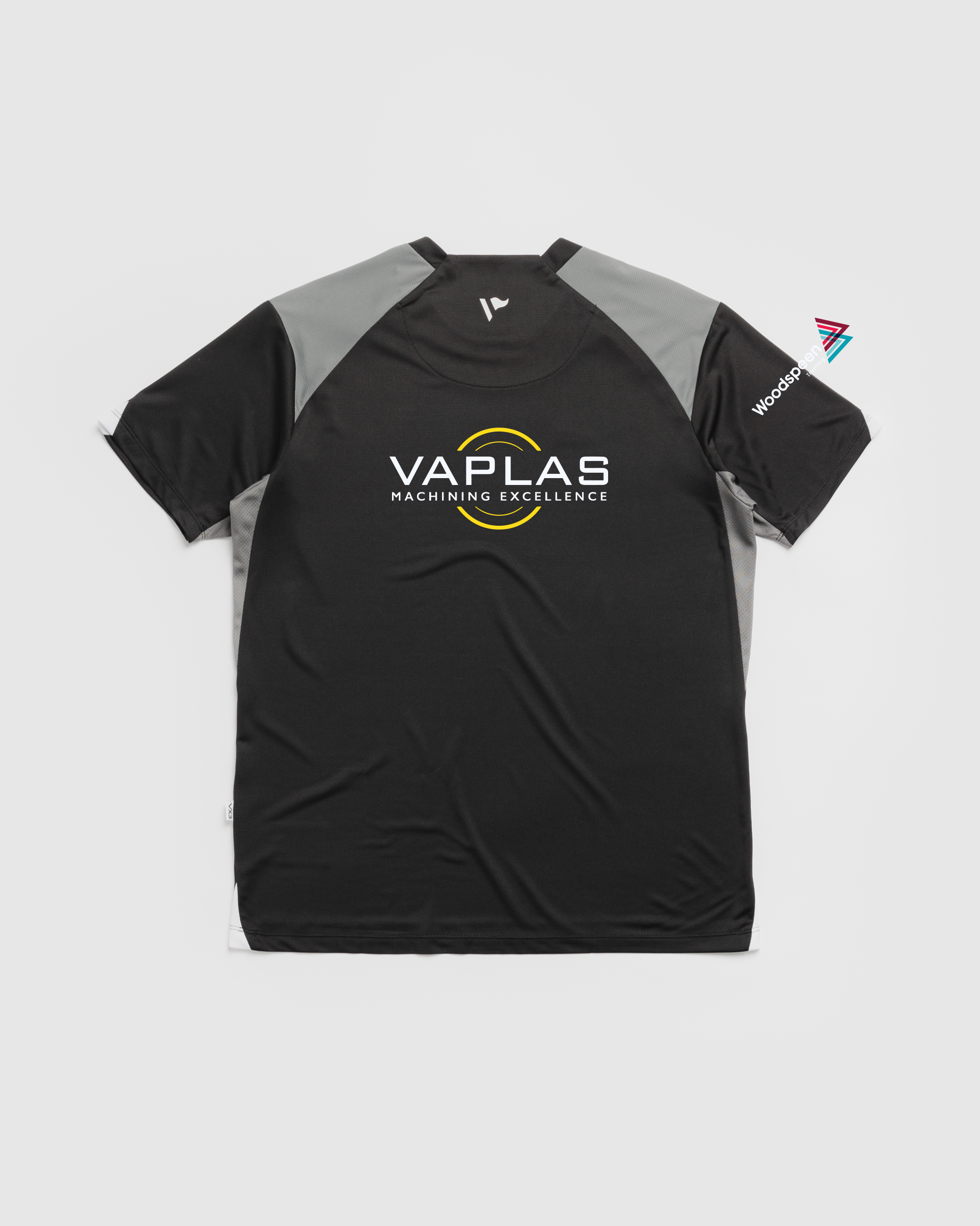 Clayton West Cricket Vertex Youth Tee -Black/Grey/White