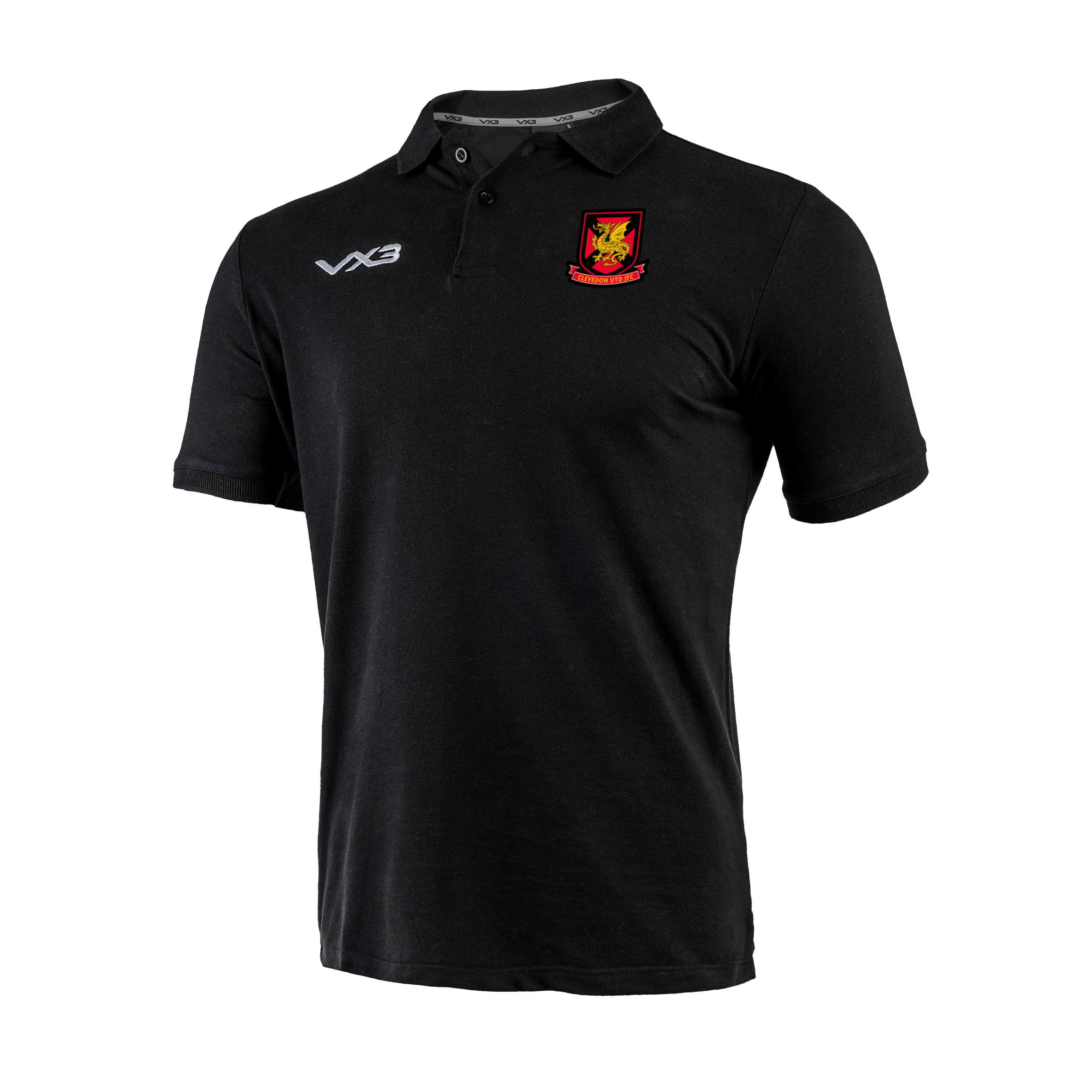 Clevedon United Juniors Primus Polo Shirt Black