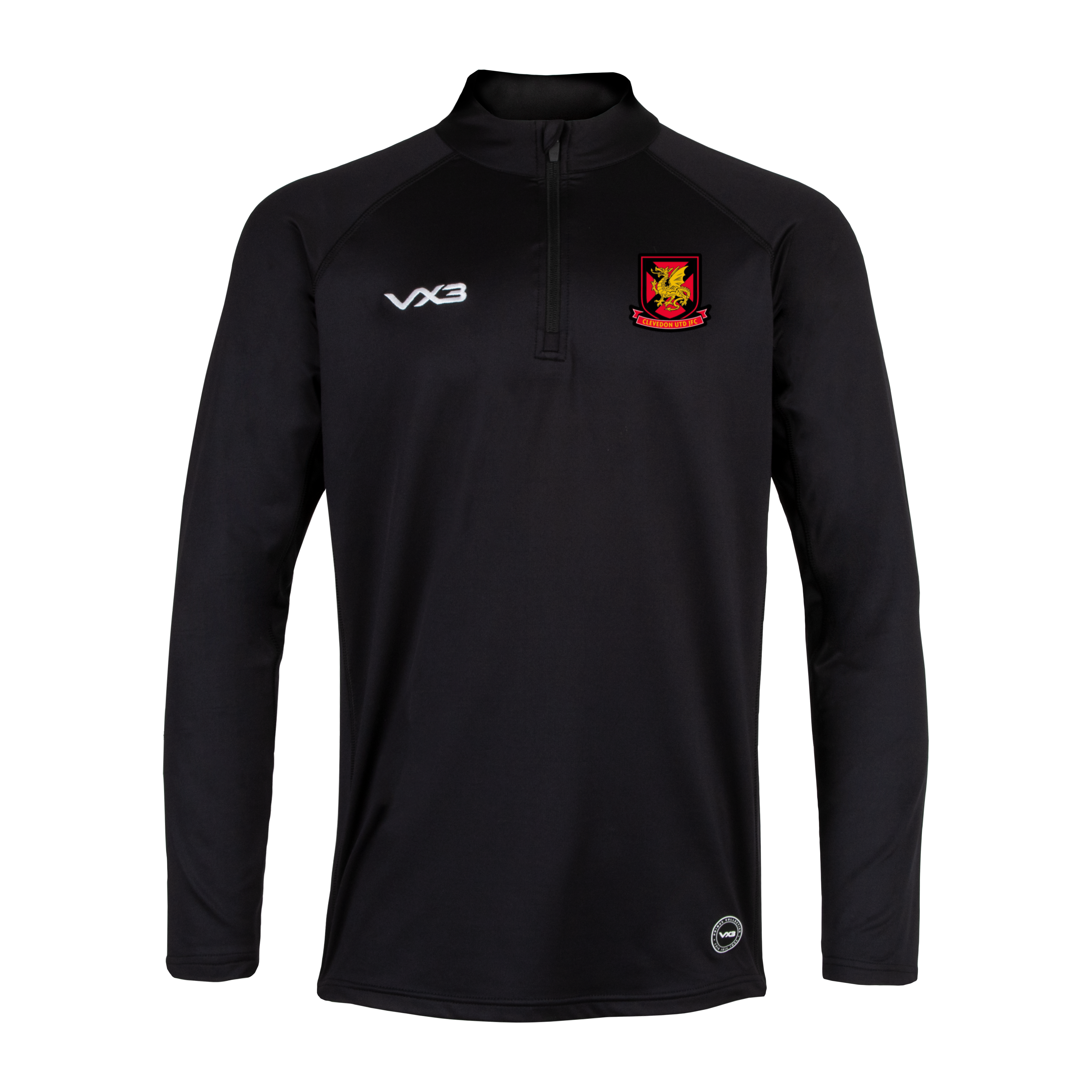 Clevedon United Juniors Primus Youth Quarter Zip Black