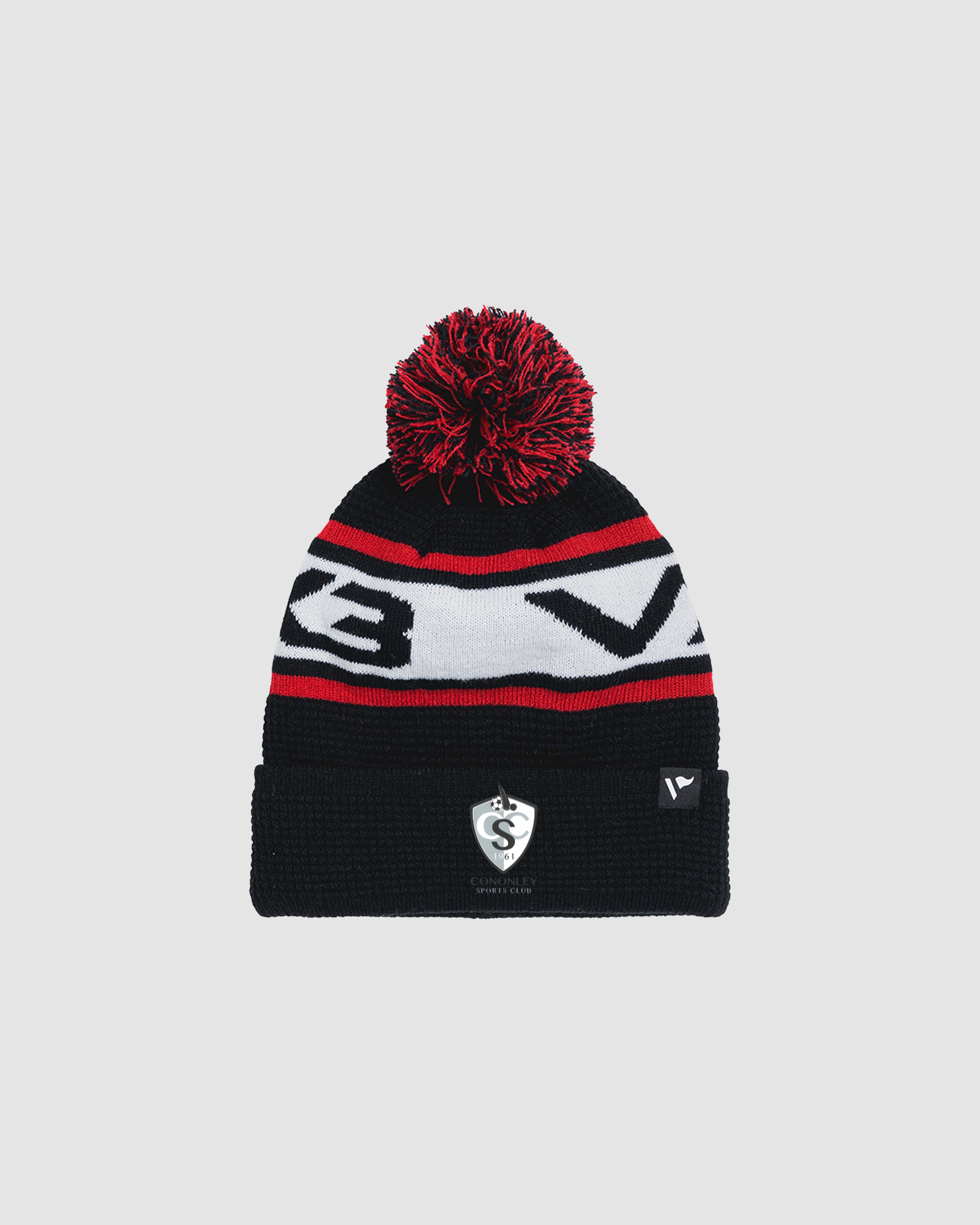 Cononley Sports Club Waffle Knit Bobble Hat -