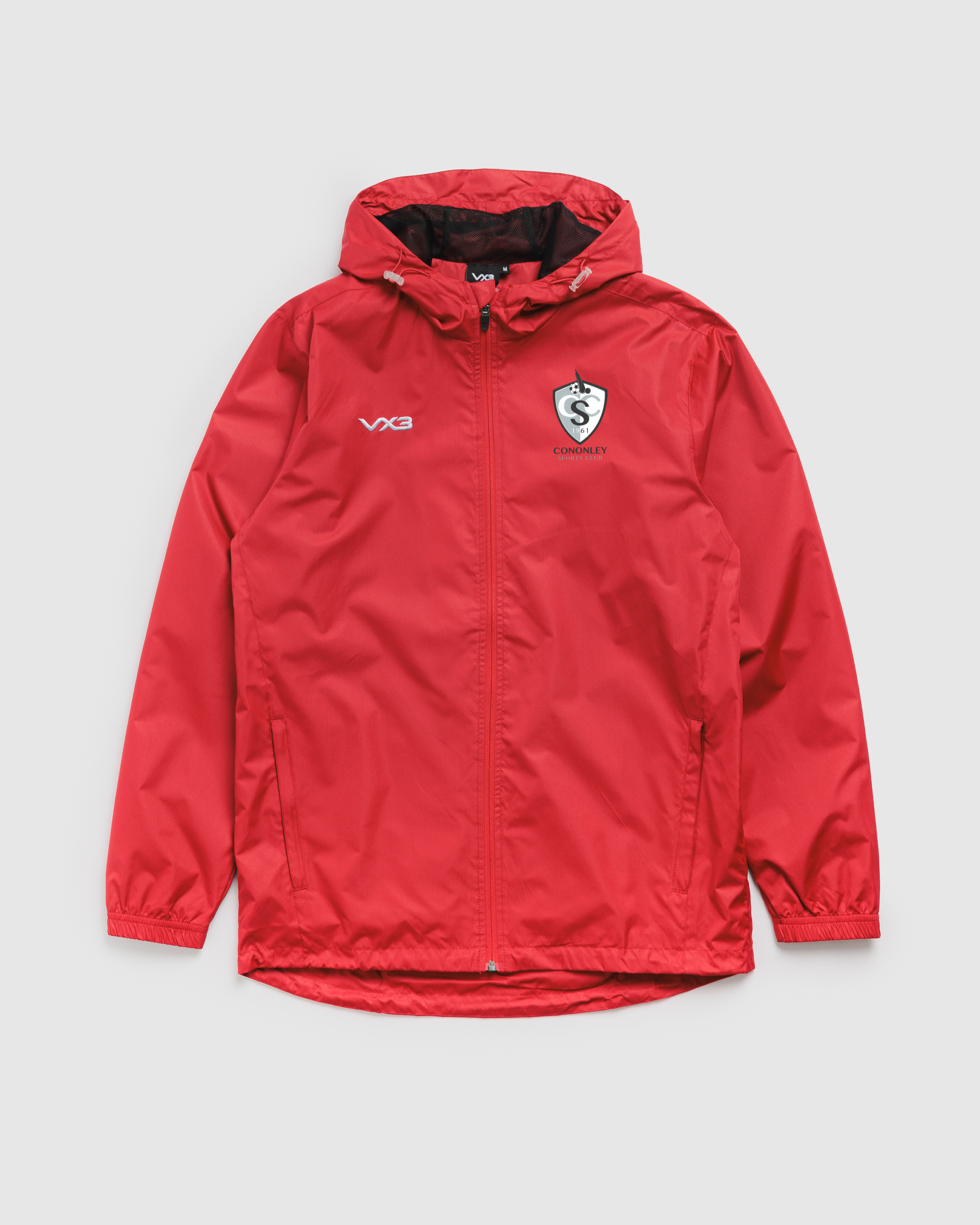 Cononley Sports Club Primus Youth Rain Jacket Red