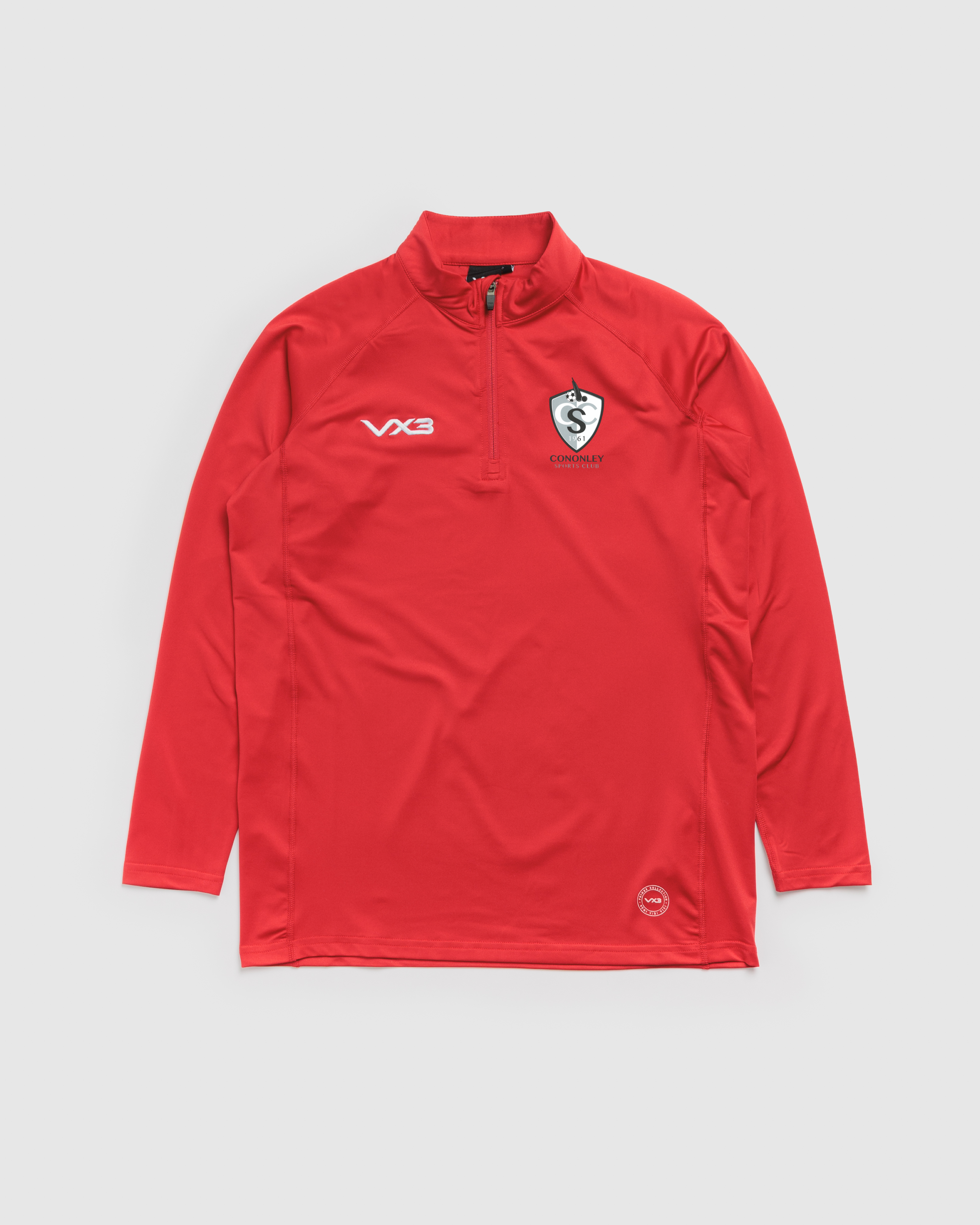 Cononley Sports Club Primus Quarter Zip Red