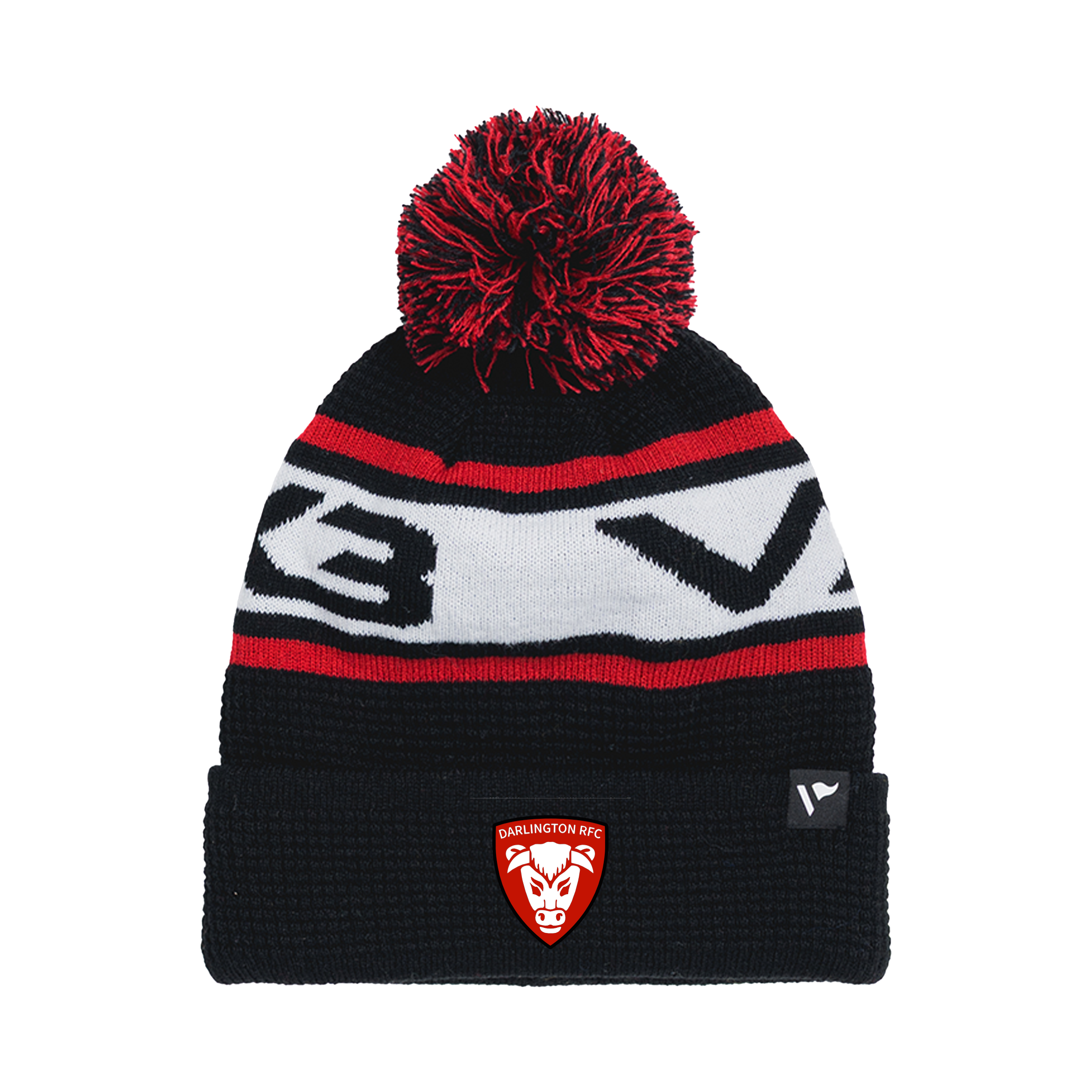 Darlington RFC Waffle Knit Bobble Hat -