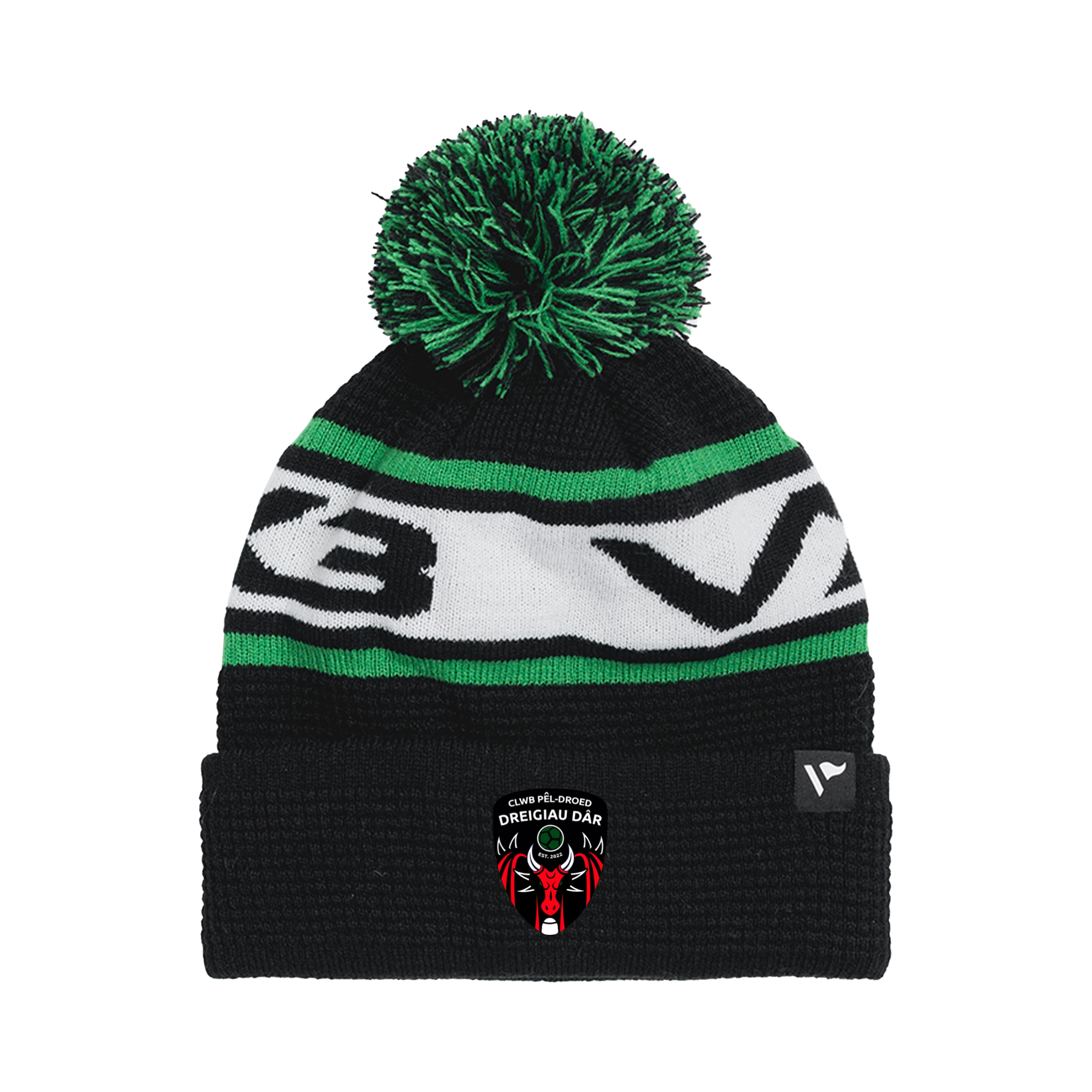 Dreigiau Dar FC Waffle Knit Bobble Hat -