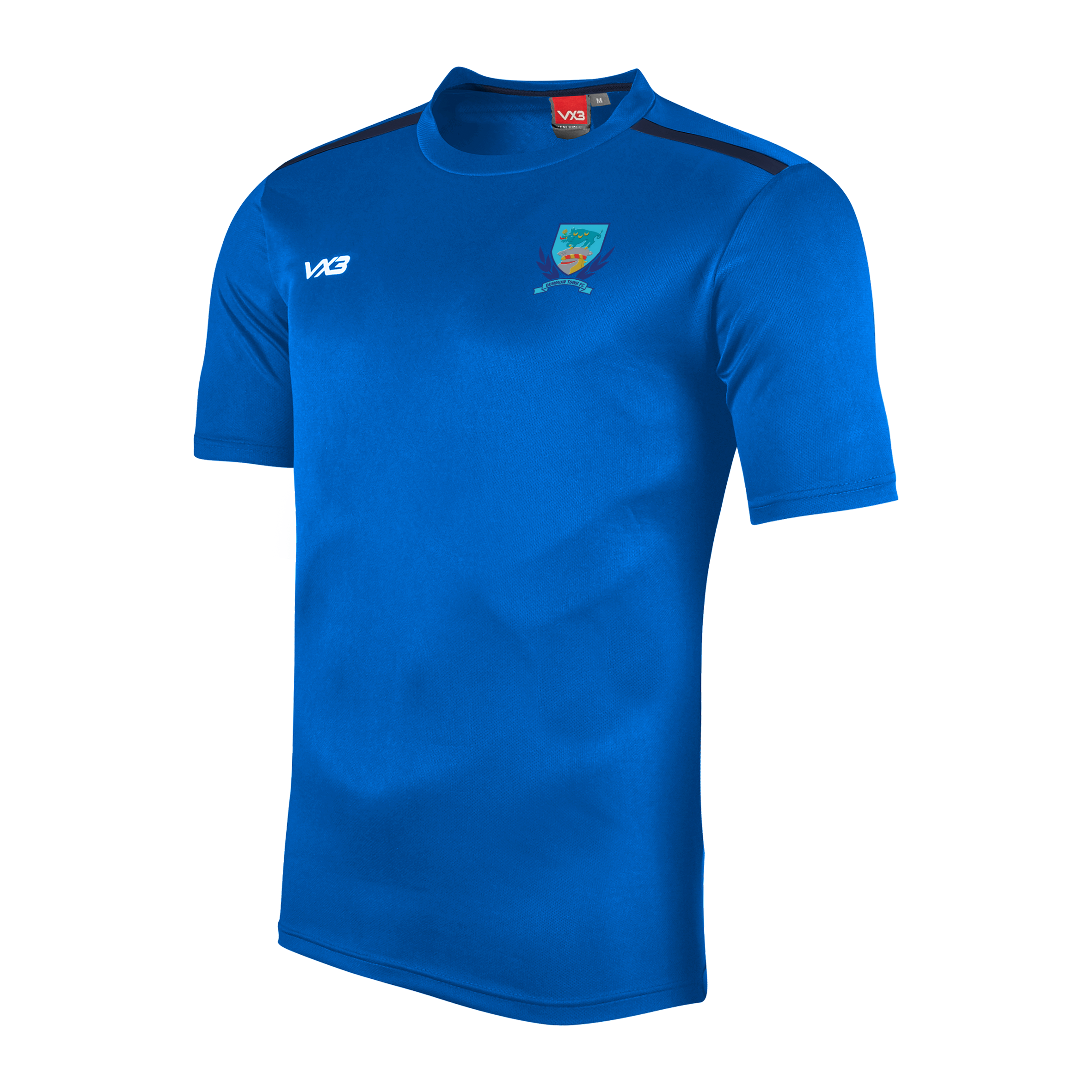 Dunmow Town FC Fortis Youth Tee Royal/Navy