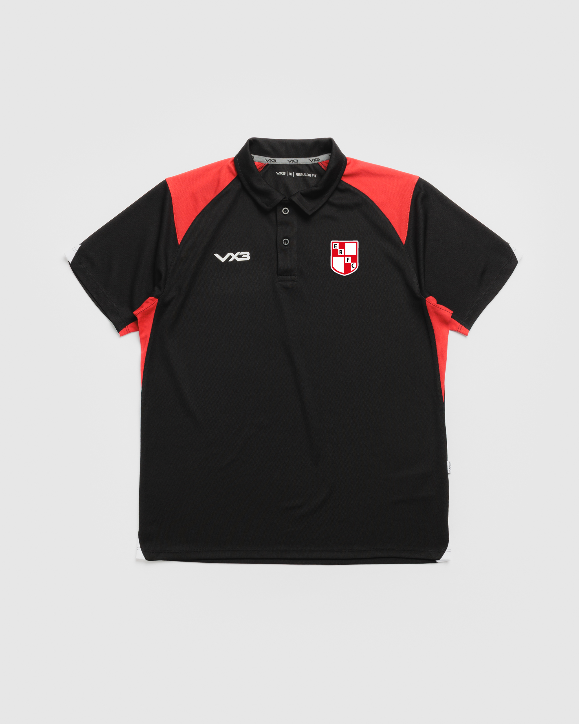 Earlsdon RFC Vertex Polo -Black/Red/White